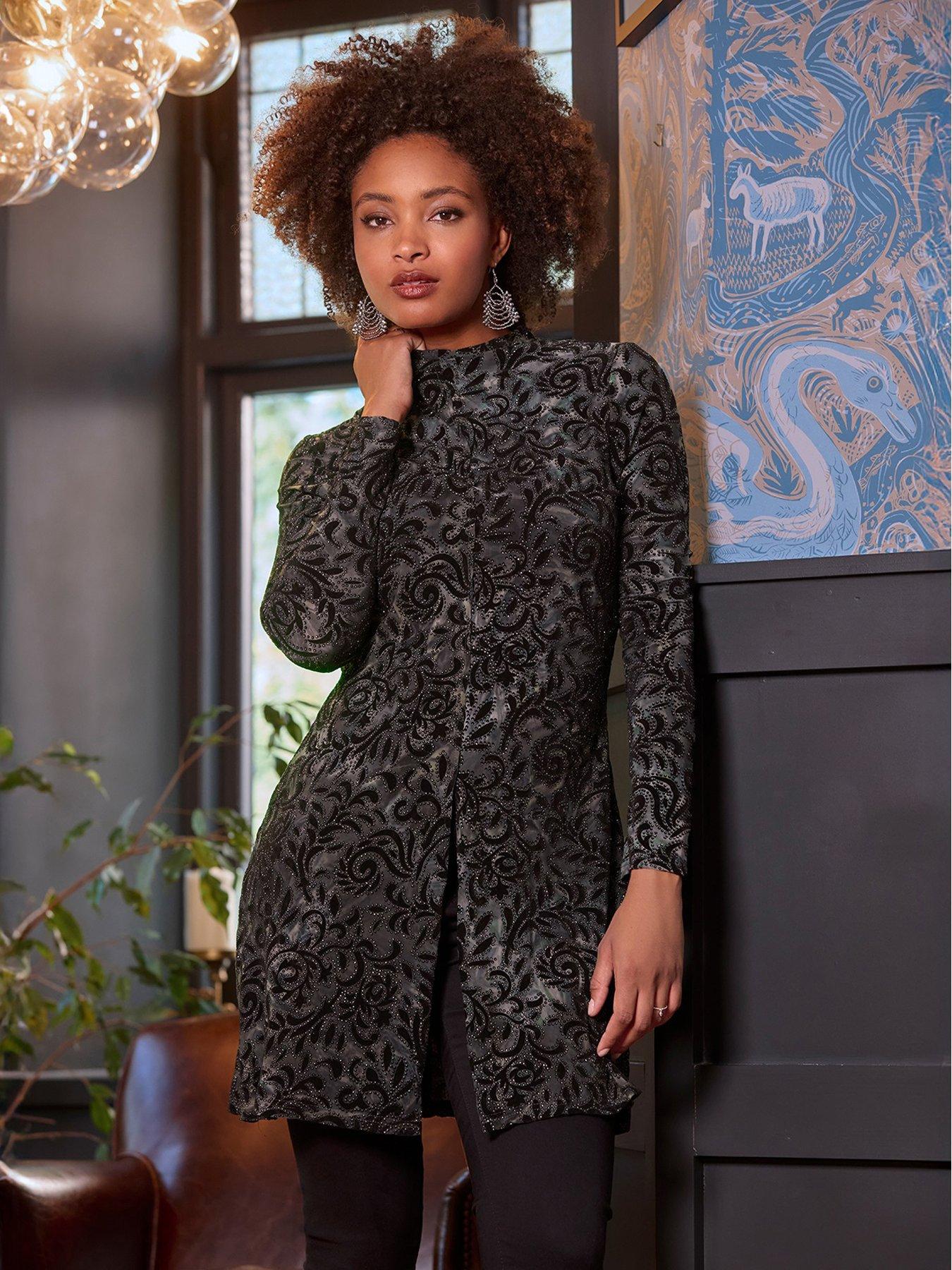 Image 1 of 7 of Joe Browns Winter Nights Tunic Top - Charcoal