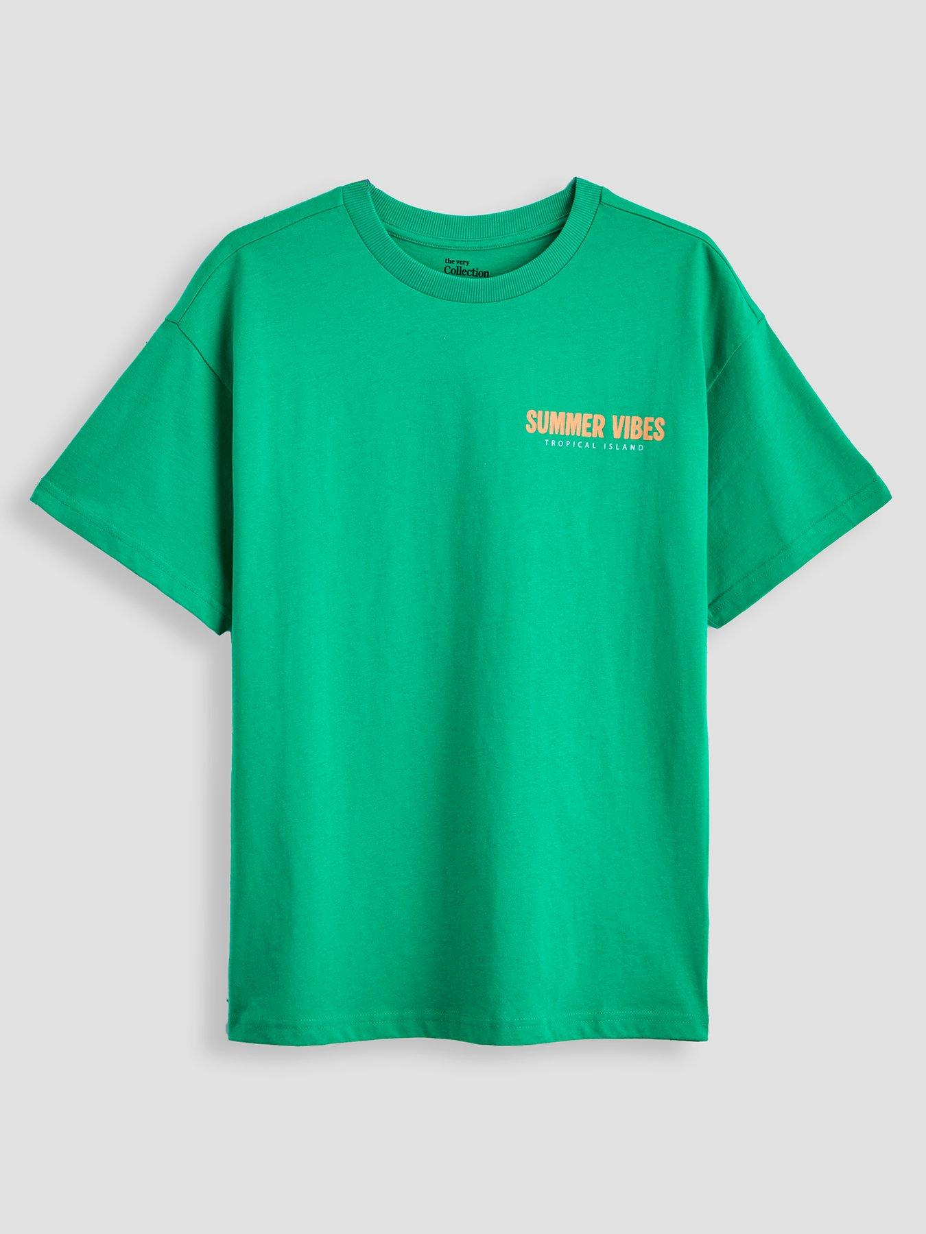 Image 3 of 5 of The Very Collection Boys 4 Pack Summer Vibes Short Sleeve T-Shirts - Multi