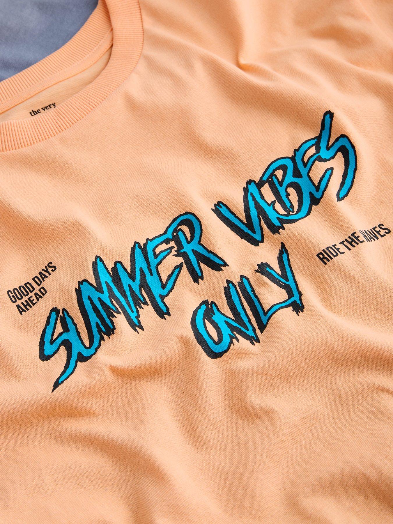 Image 5 of 5 of The Very Collection Boys 4 Pack Summer Vibes Short Sleeve T-Shirts - Multi