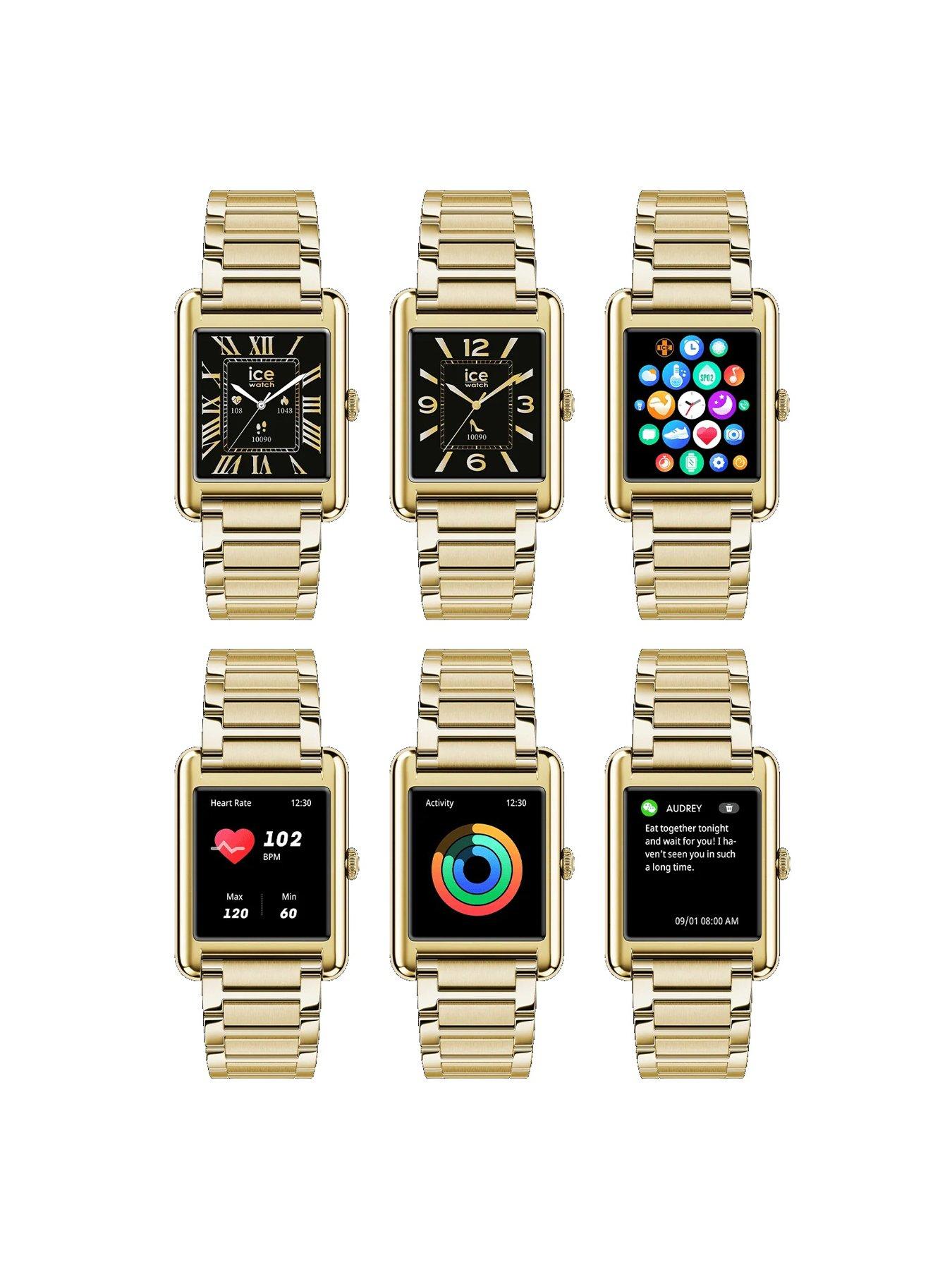 Image 2 of 4 of Ice-Watch Gold IP Multi Linked Bracelet Smart Watch