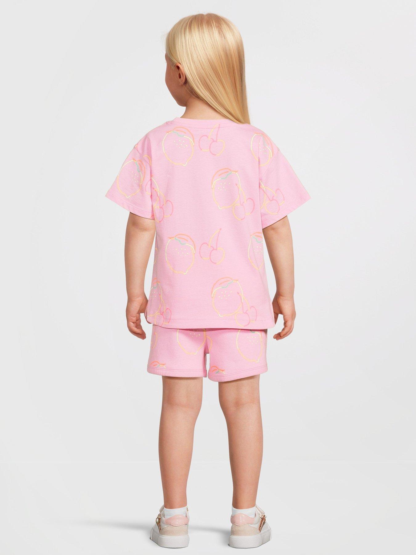 Image 2 of 5 of The Very Collection Girls T-Shirt And Short Set - Fruit Print