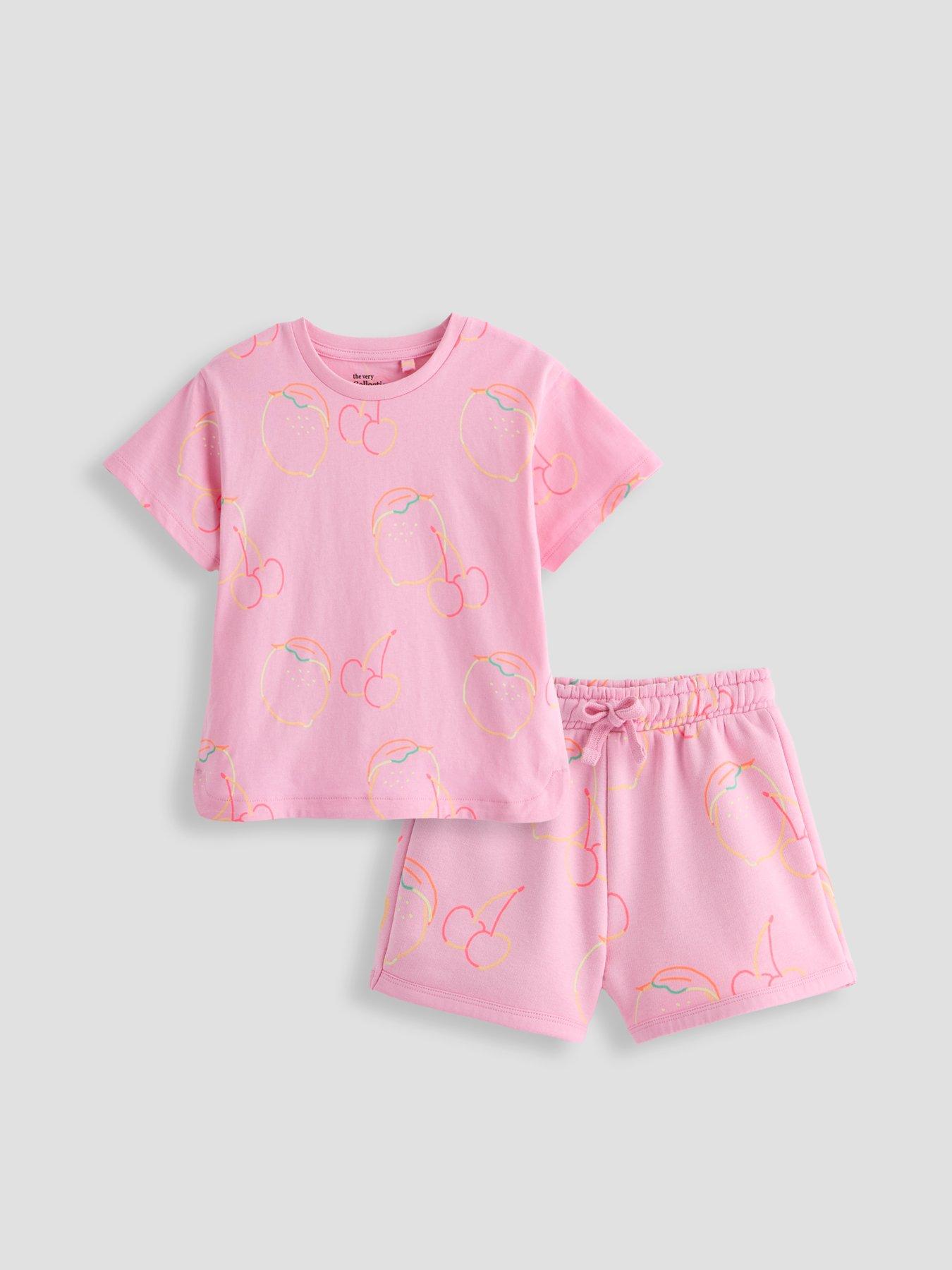 Image 5 of 5 of The Very Collection Girls T-Shirt And Short Set - Fruit Print