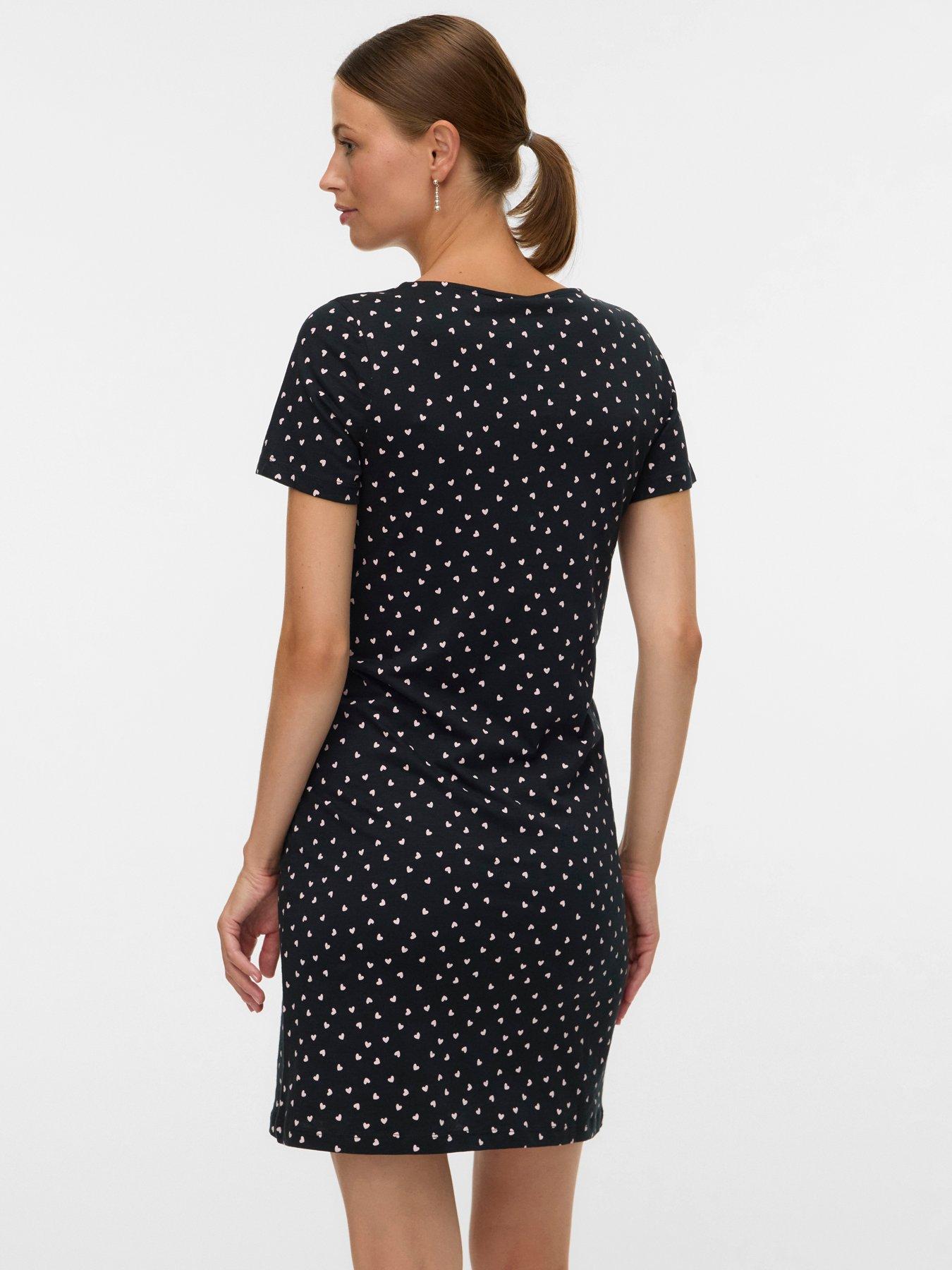 Image 2 of 4 of Mamalicious Maternity Nursing Nightdress - Black