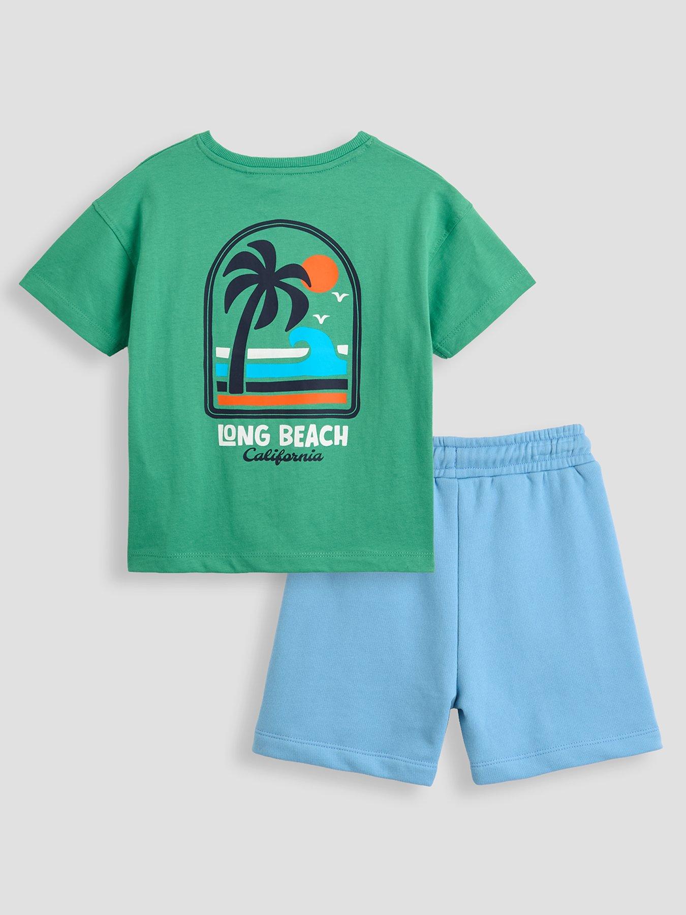 Image 1 of 4 of The Very Collection Boys Back Graphic T-Shirt &amp; Short Set&nbsp;- Multi