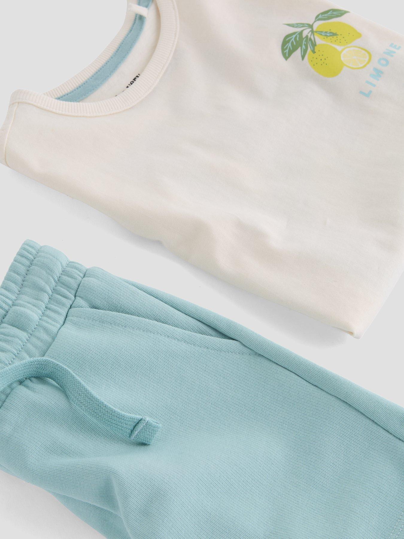 Image 4 of 5 of The Very Collection Boys Lemon Graphic T-shirt And Shorts Set - Multi