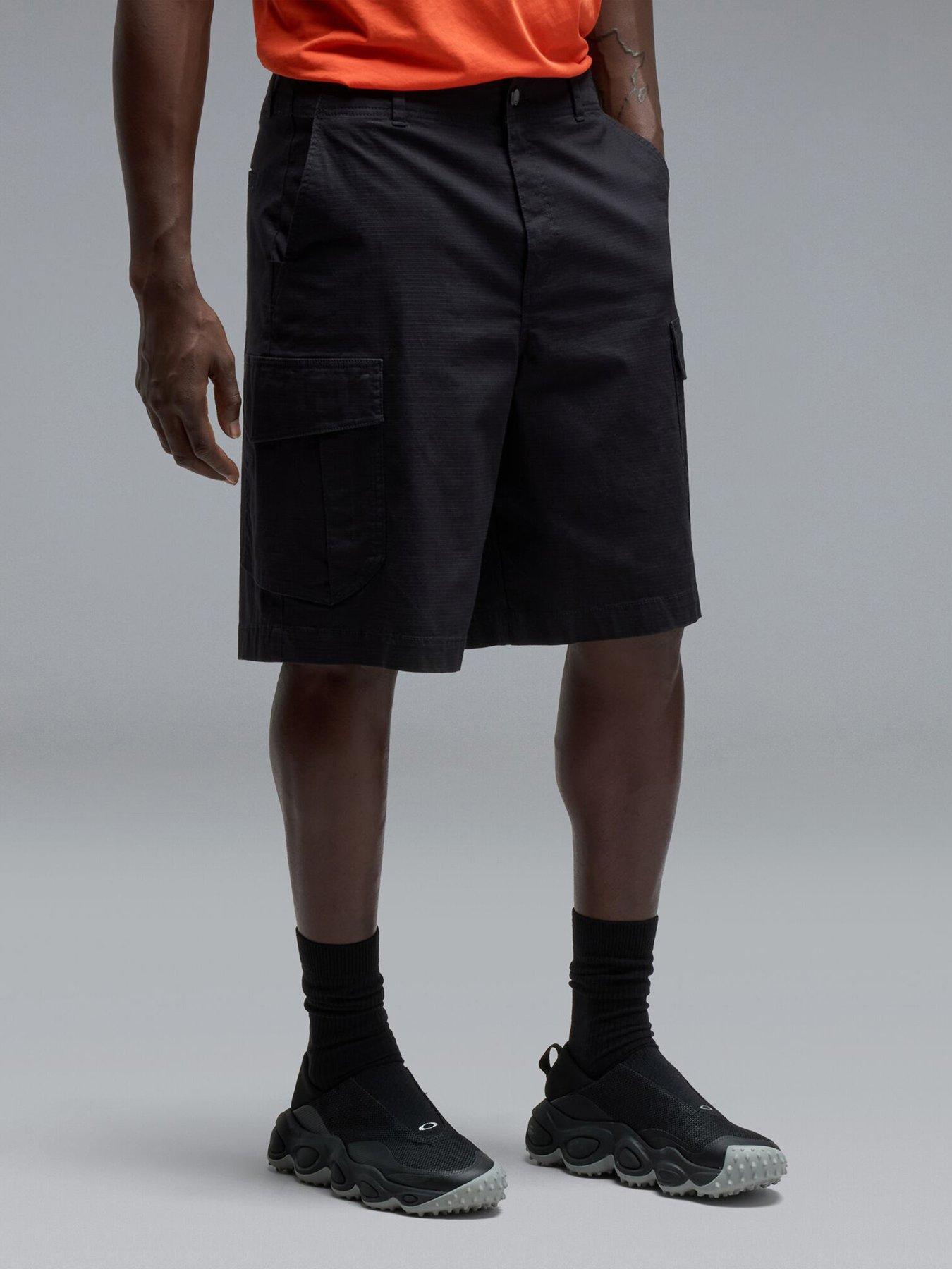 Oakley Mens All Day Cargo Shorts, Black, Size 34, Men