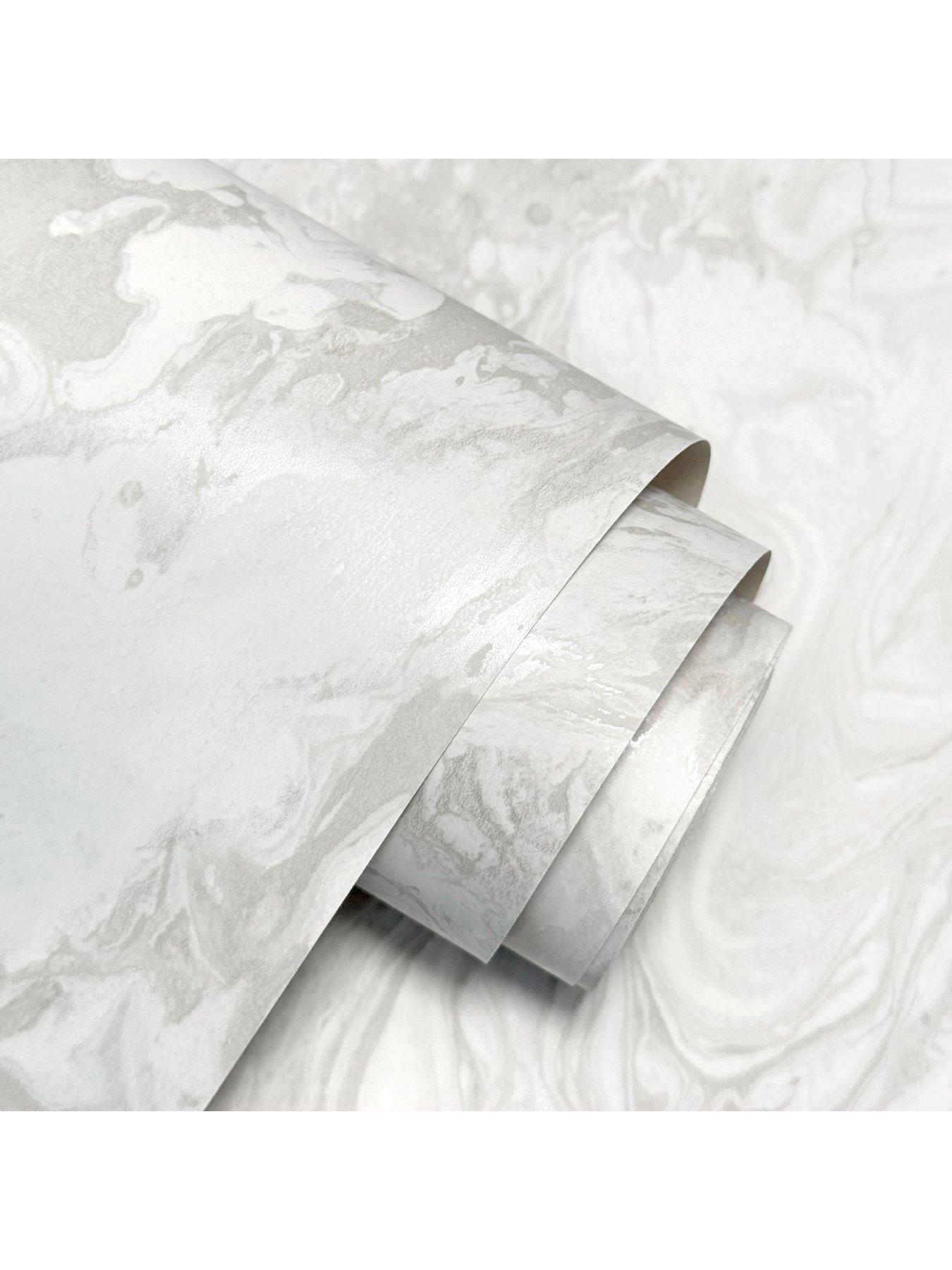 Image 4 of 4 of Fine Decor Metallic Marble Soft White