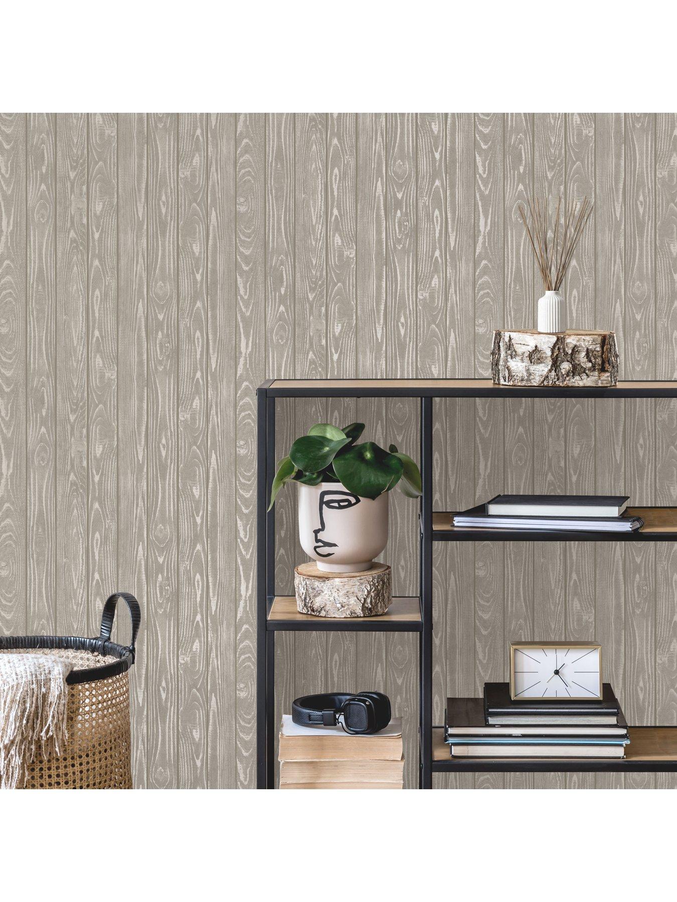 Image 2 of 5 of Fine Decor Metallic Wood Natural
