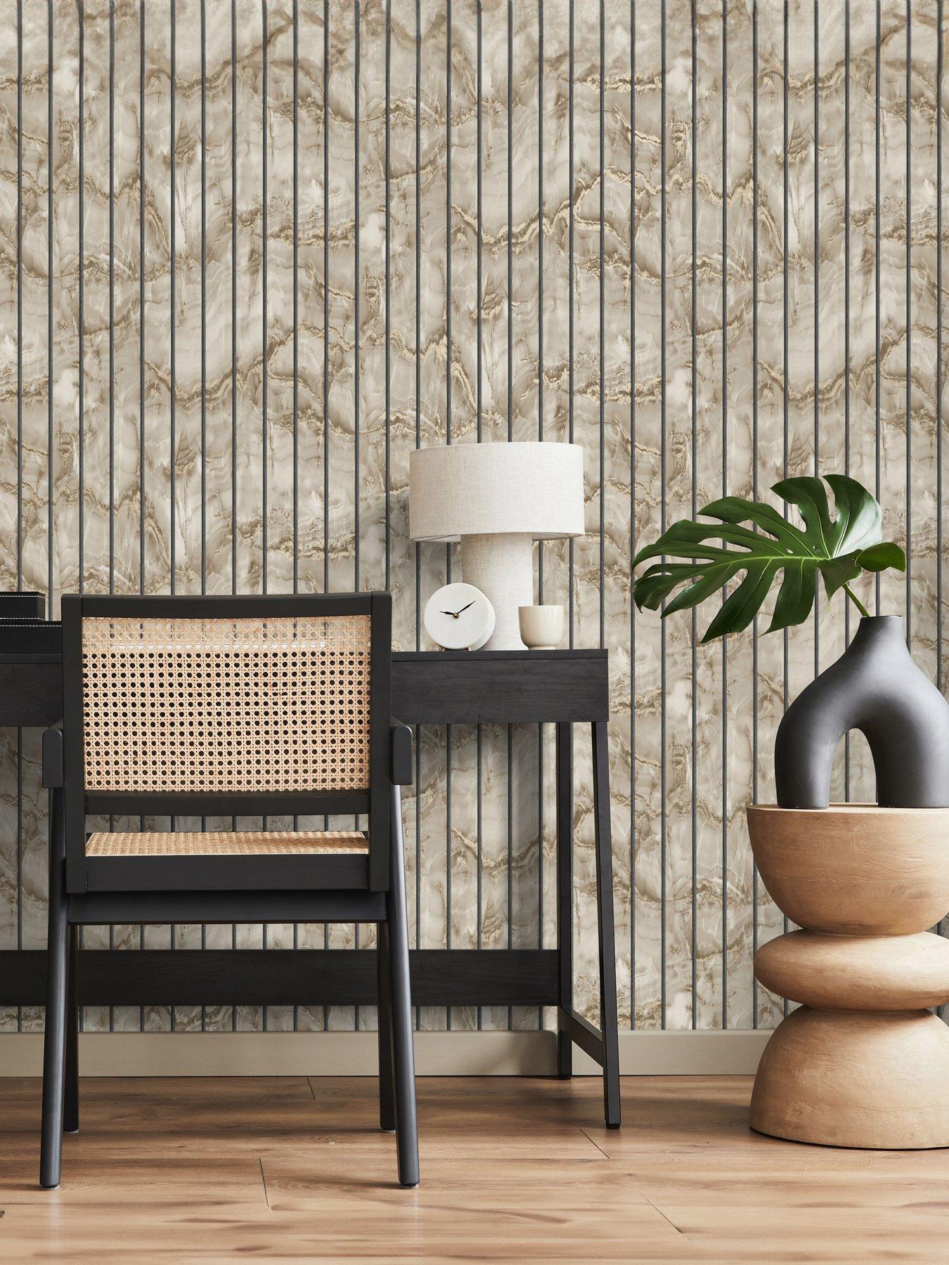 Fine Decor Marble Slat Panel Natural