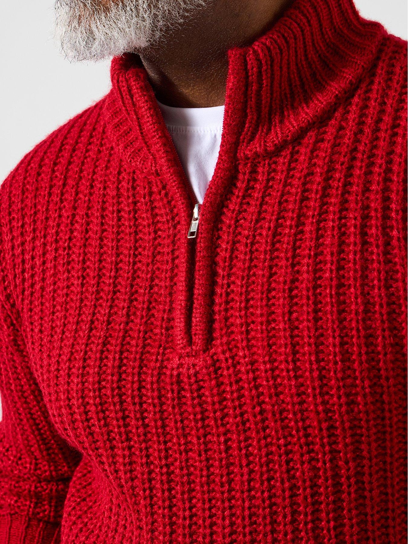 Image 4 of 5 of Joe Browns Reel Funnel Knitted Jumper - Red
