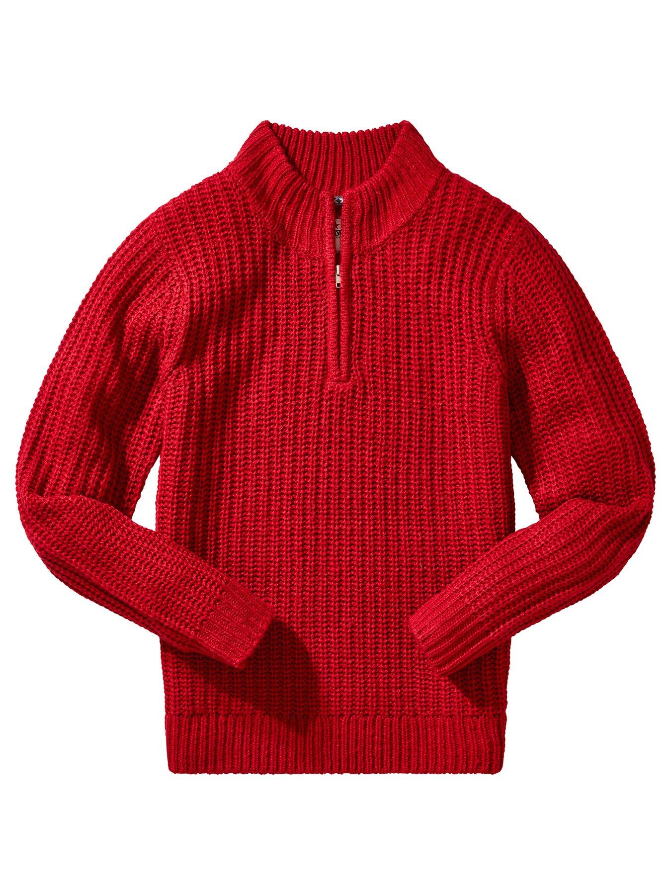 Image 5 of 5 of Joe Browns Reel Funnel Knitted Jumper - Red