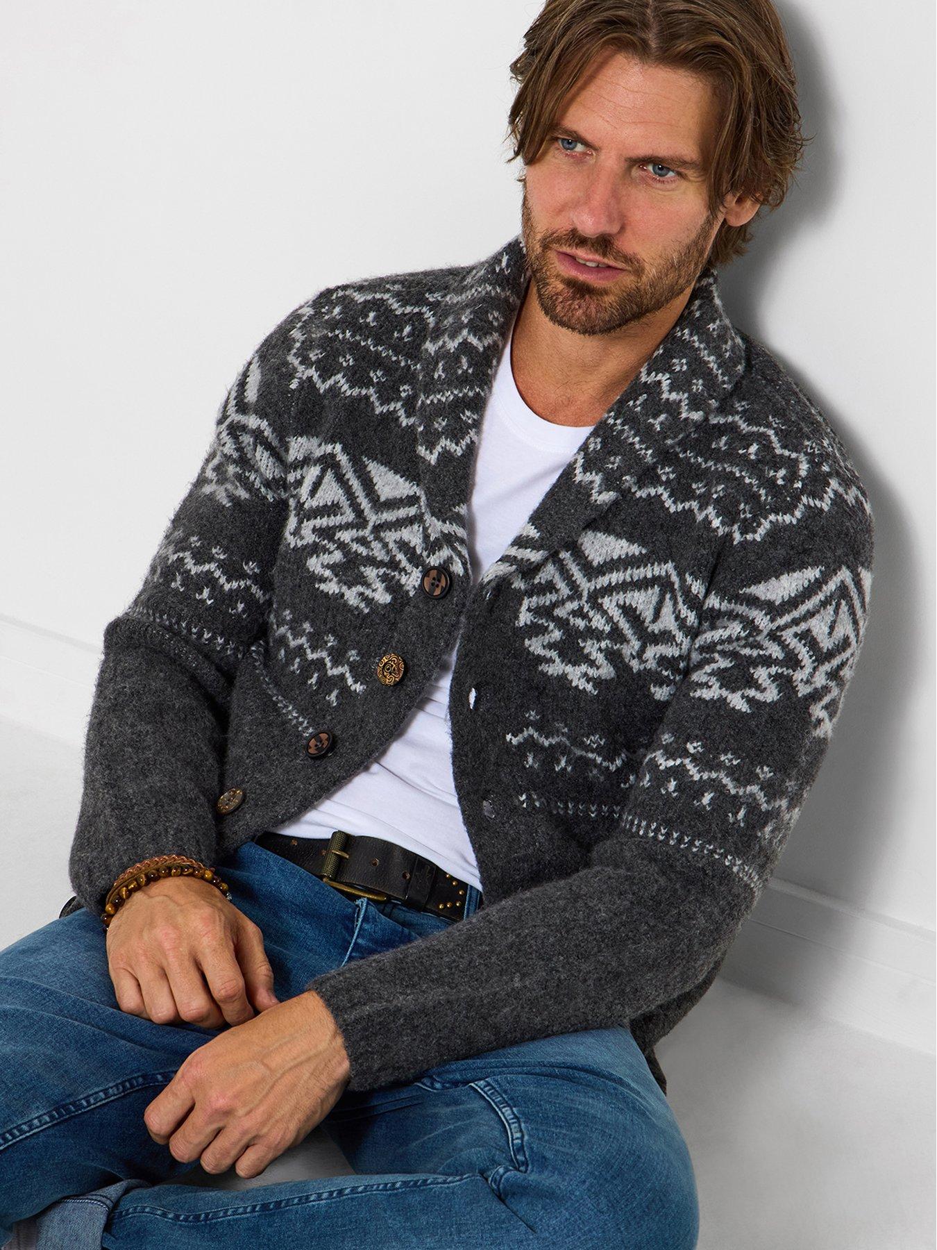 Joe Browns Cool And Cosy Knitted Cardigan - Grey