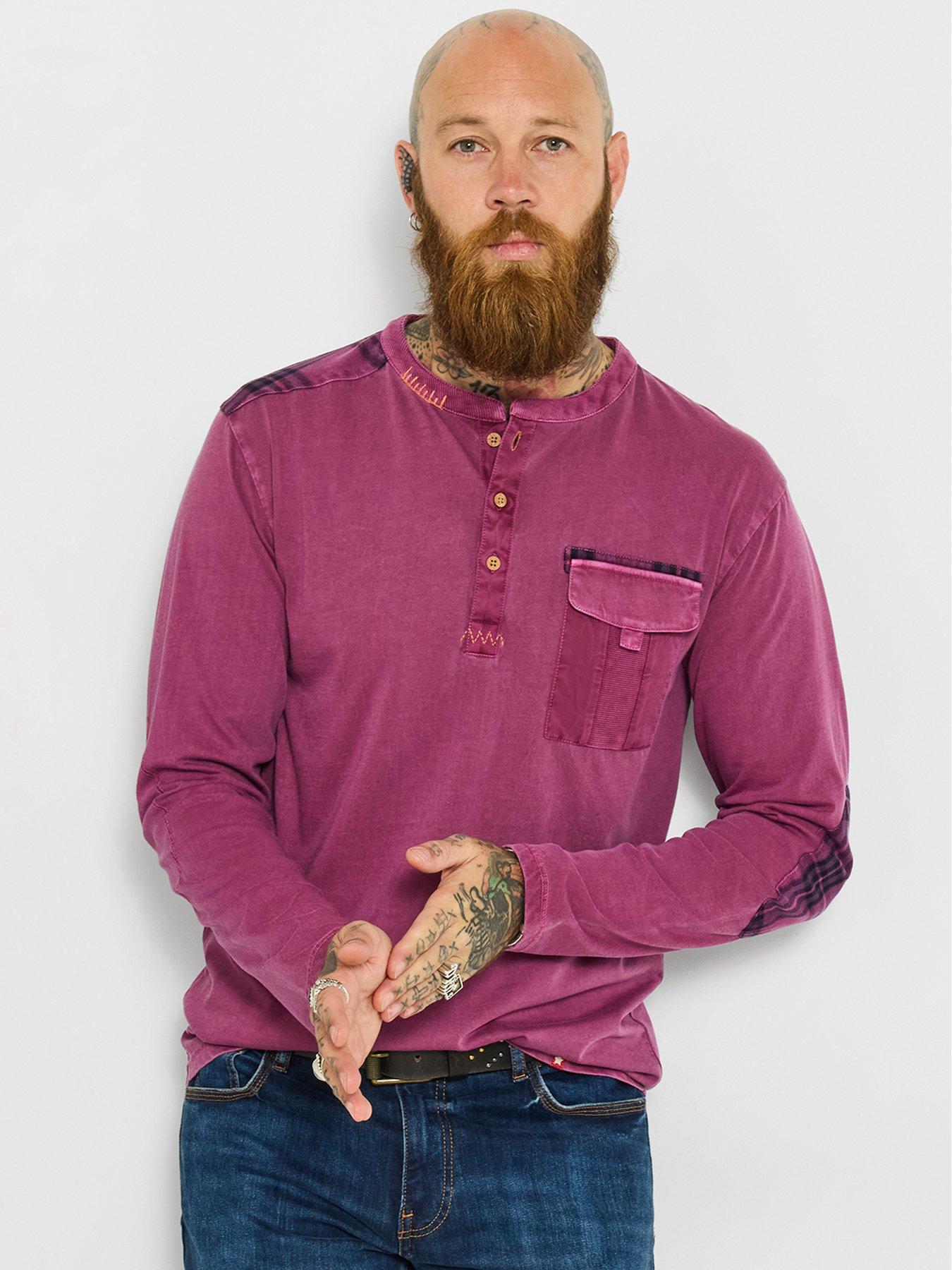 Joe Browns Twist Of Personality Henley Long Sleeve T-shirt