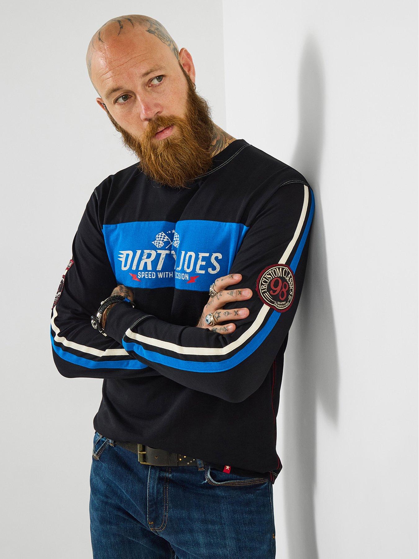 Joe Browns Hit The Track Longsleeve Zip Sweat - Black