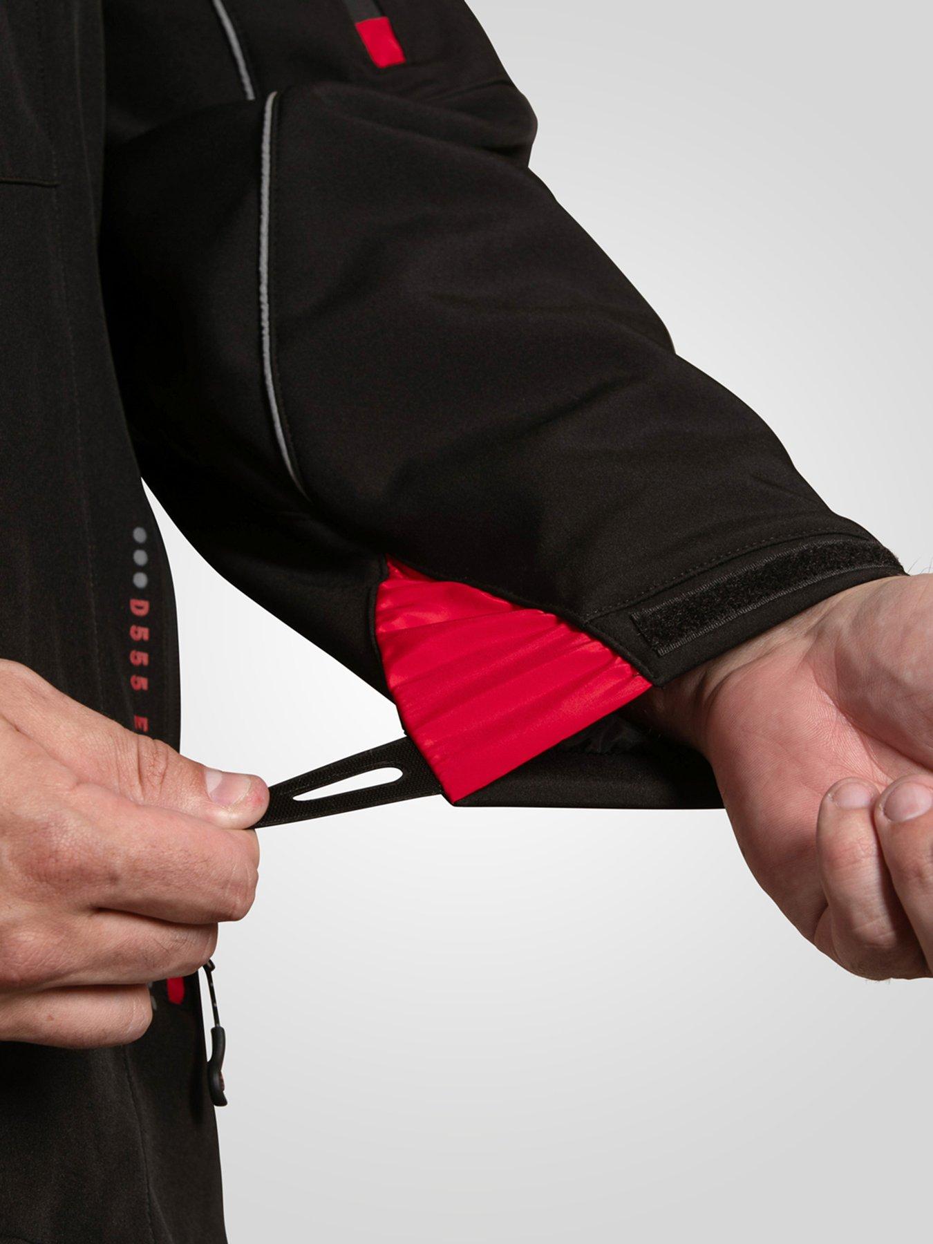 D555 Padded Soft Shell Jacket With Detachable Hood - Black | Very