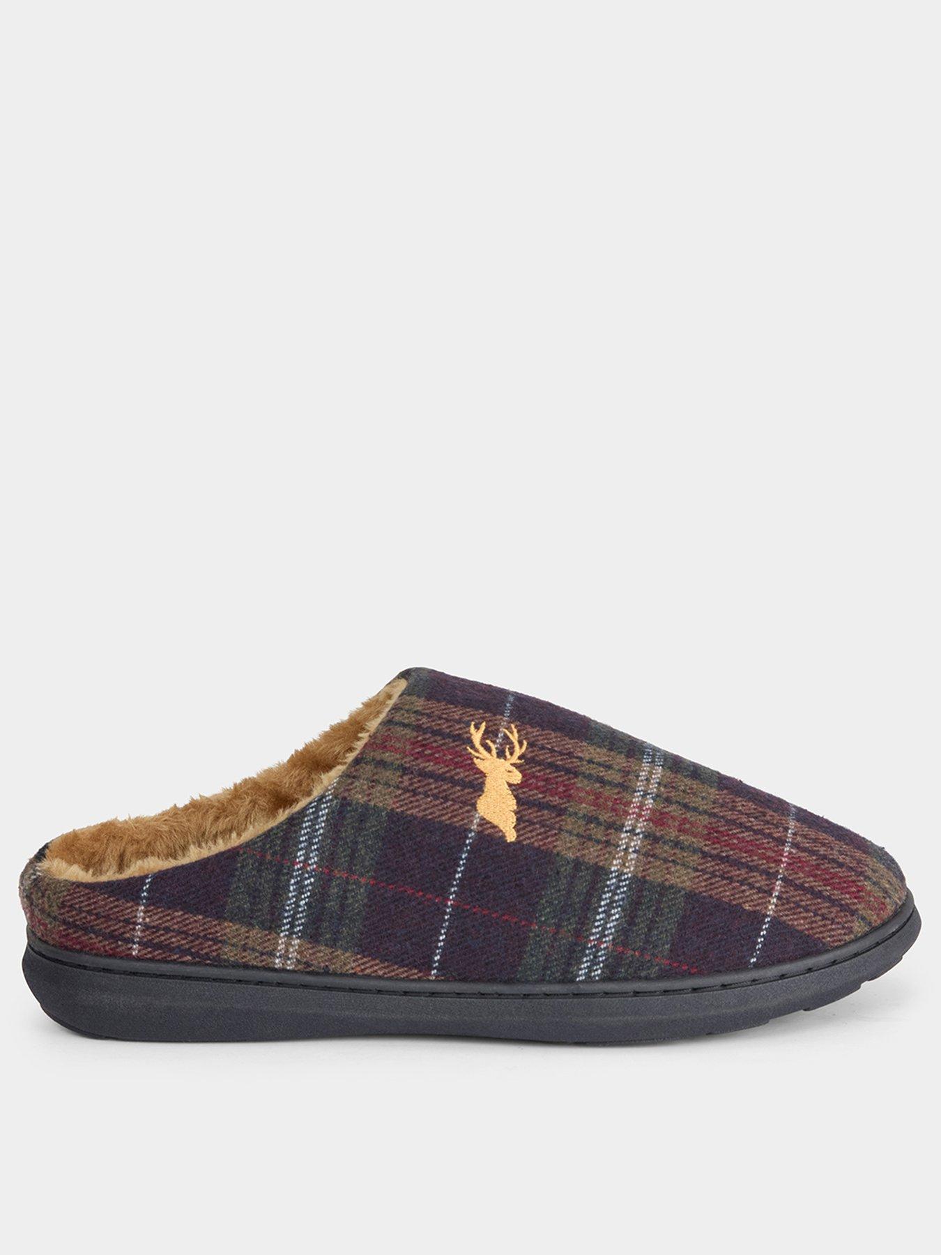 Joe Browns Mens Tartan Slippers
