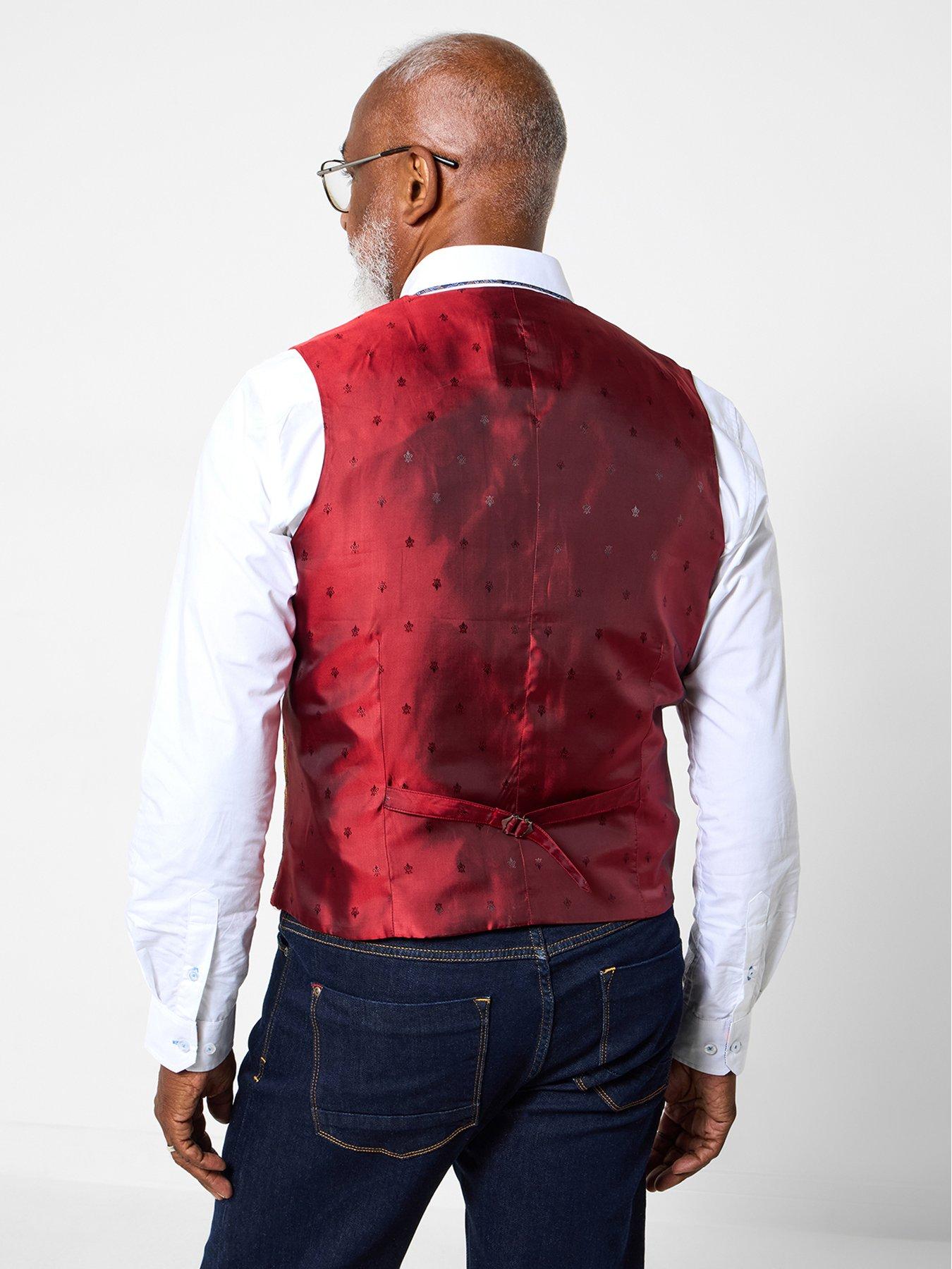 Image 2 of 6 of Joe Browns Sensational And Stylish Waistcoat - Red