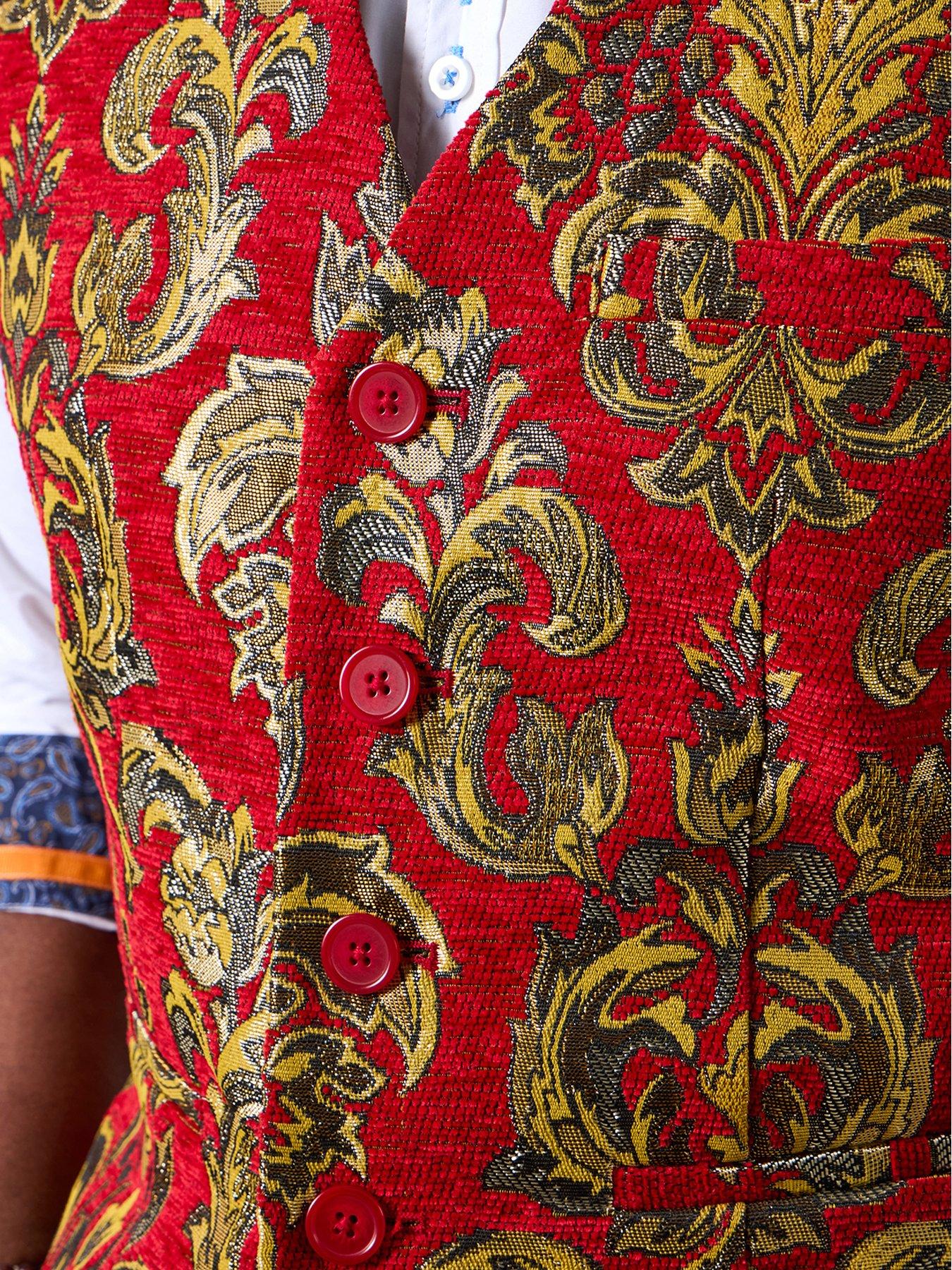 Image 5 of 6 of Joe Browns Sensational And Stylish Waistcoat - Red