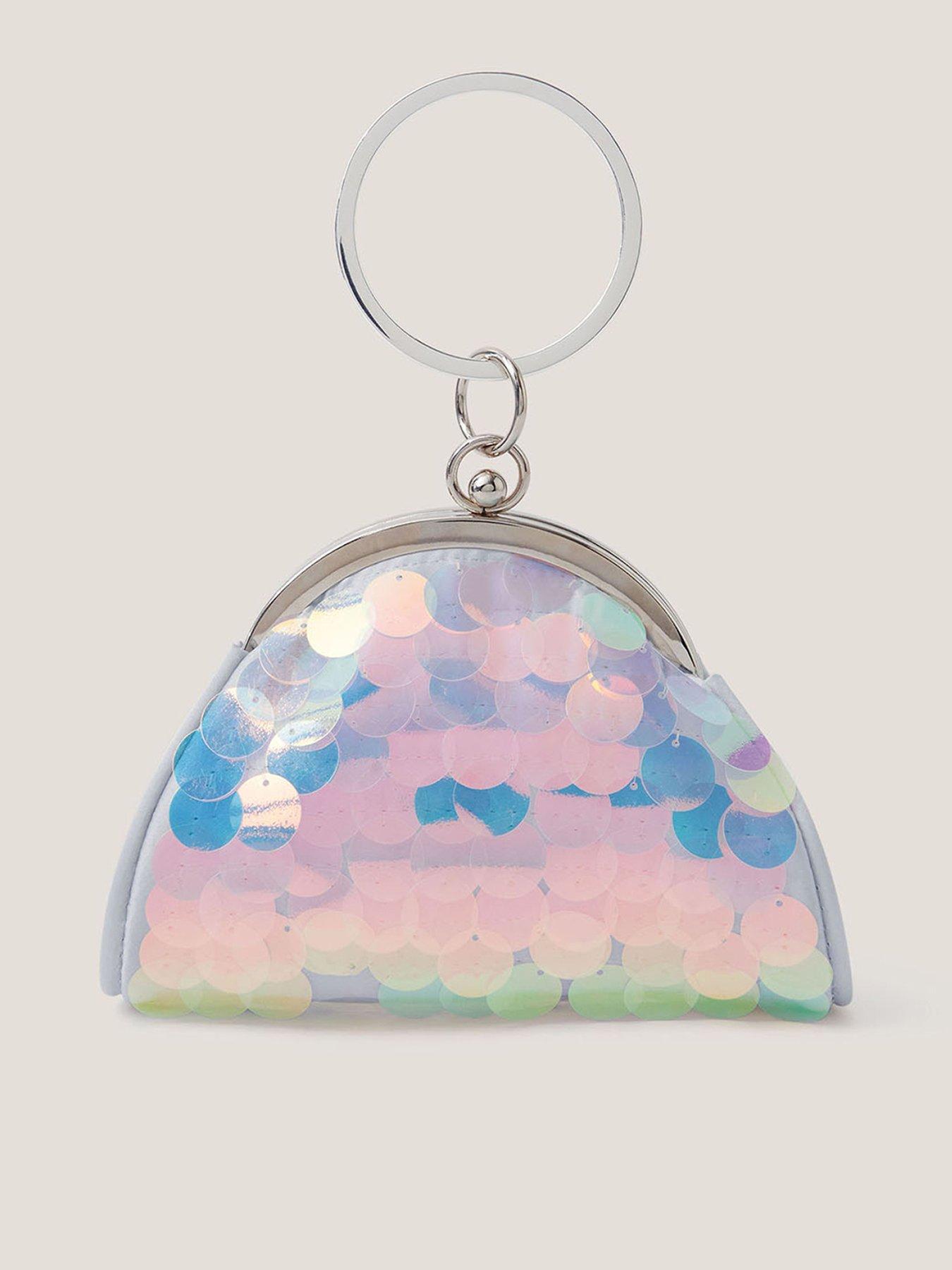 Monsoon Girls Frosted Sequin Bangle Bag - Blue