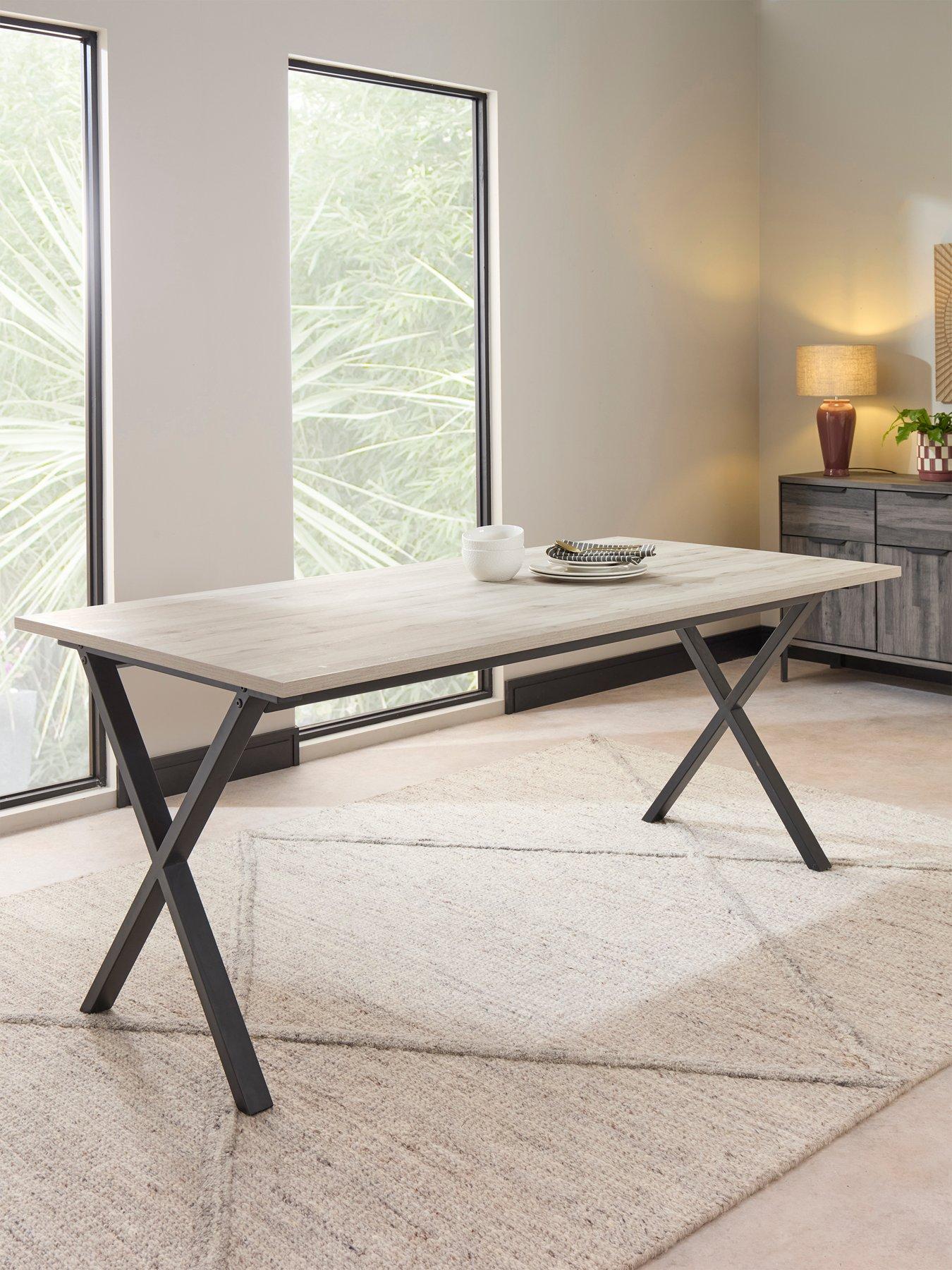 The Very Collection Harlem 160cm Grey Oak Dining Table - FSC® Certified