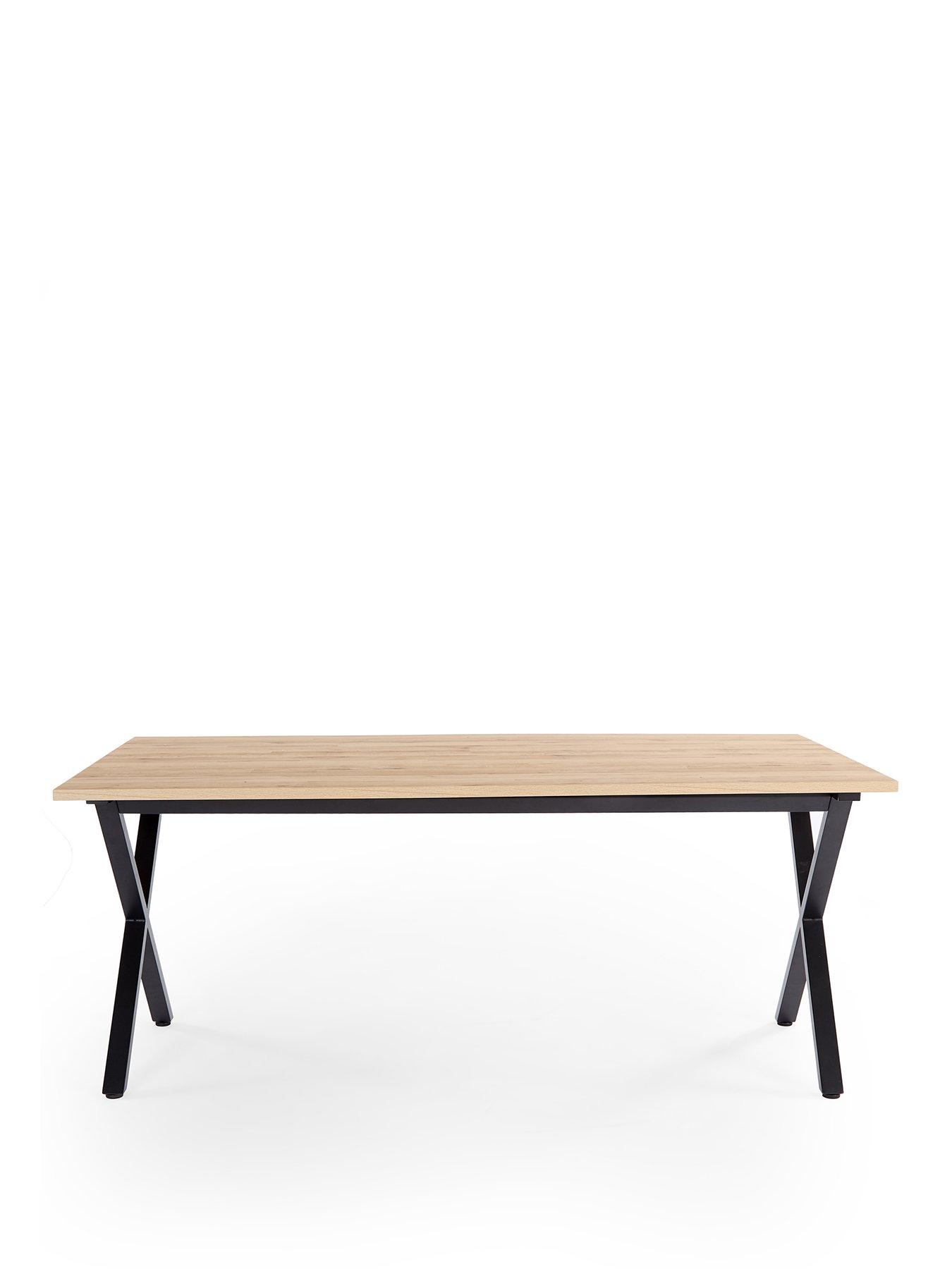 Image 2 of 6 of The Very Collection Harlem 180cm Mid Oak Dining Table