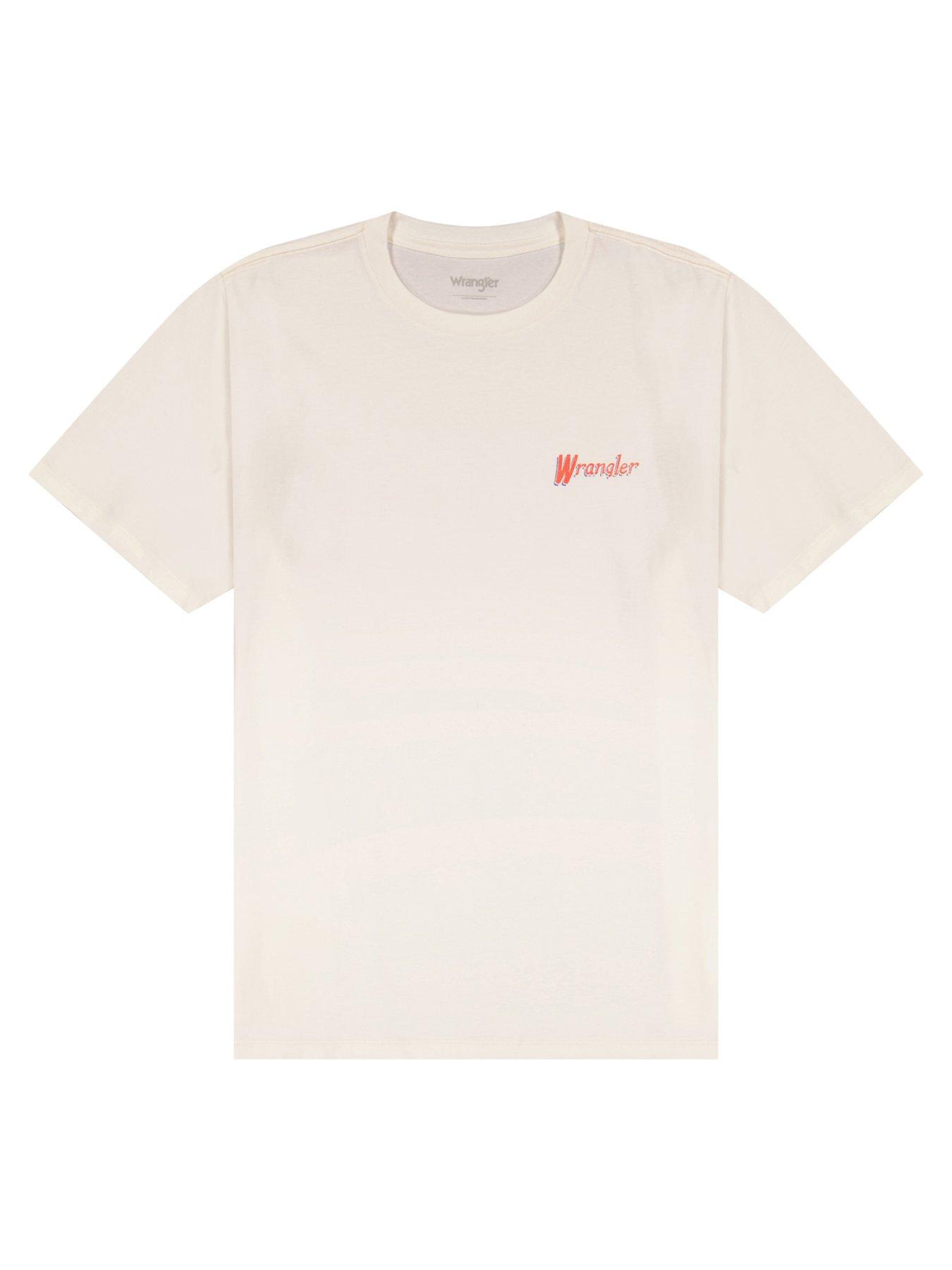 Image 5 of 6 of Wrangler Western Back Graphic T-Shirt - Off White