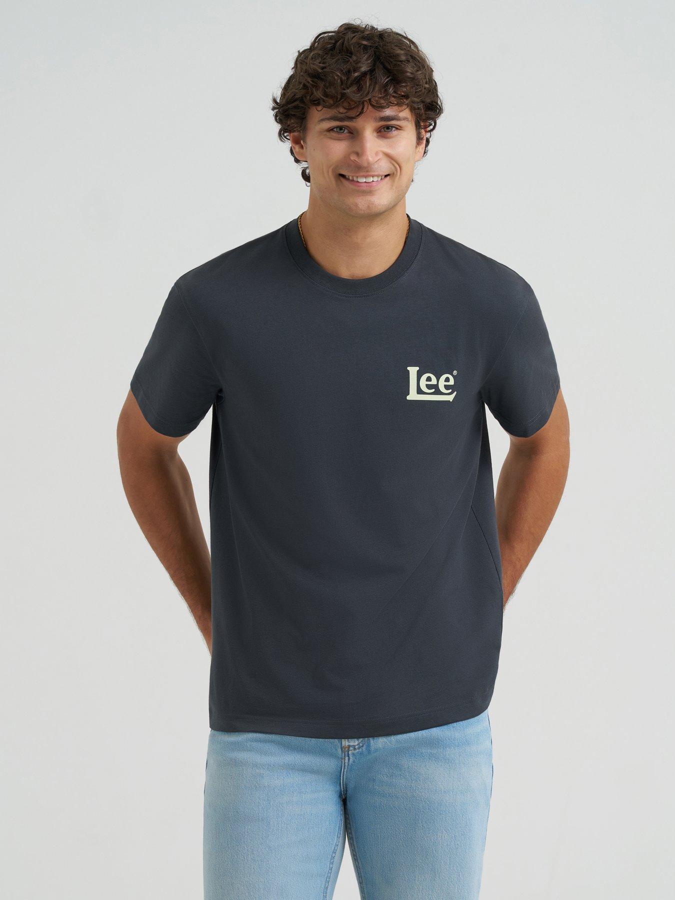 Image 2 of 6 of Lee Essential Back Graphic Relaxed Fit T-Shirt - Black