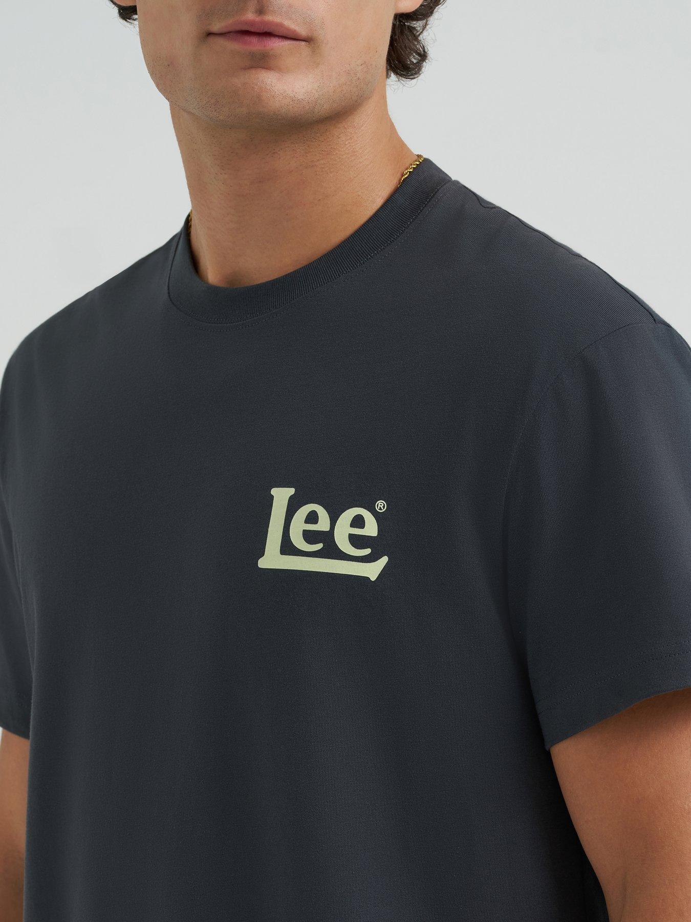 Image 6 of 6 of Lee Essential Back Graphic Relaxed Fit T-Shirt - Black