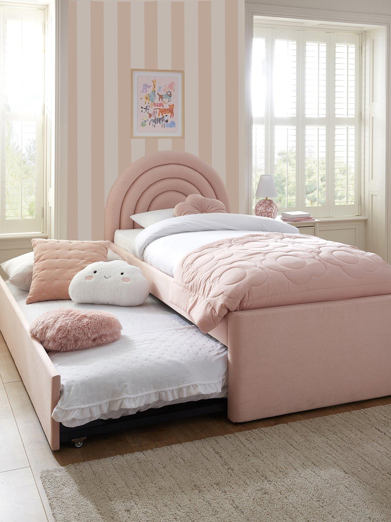 The Very Collection Rainbow Single Bed Frame with Trundle and Mattress Options (Buy  &  SAVE!)