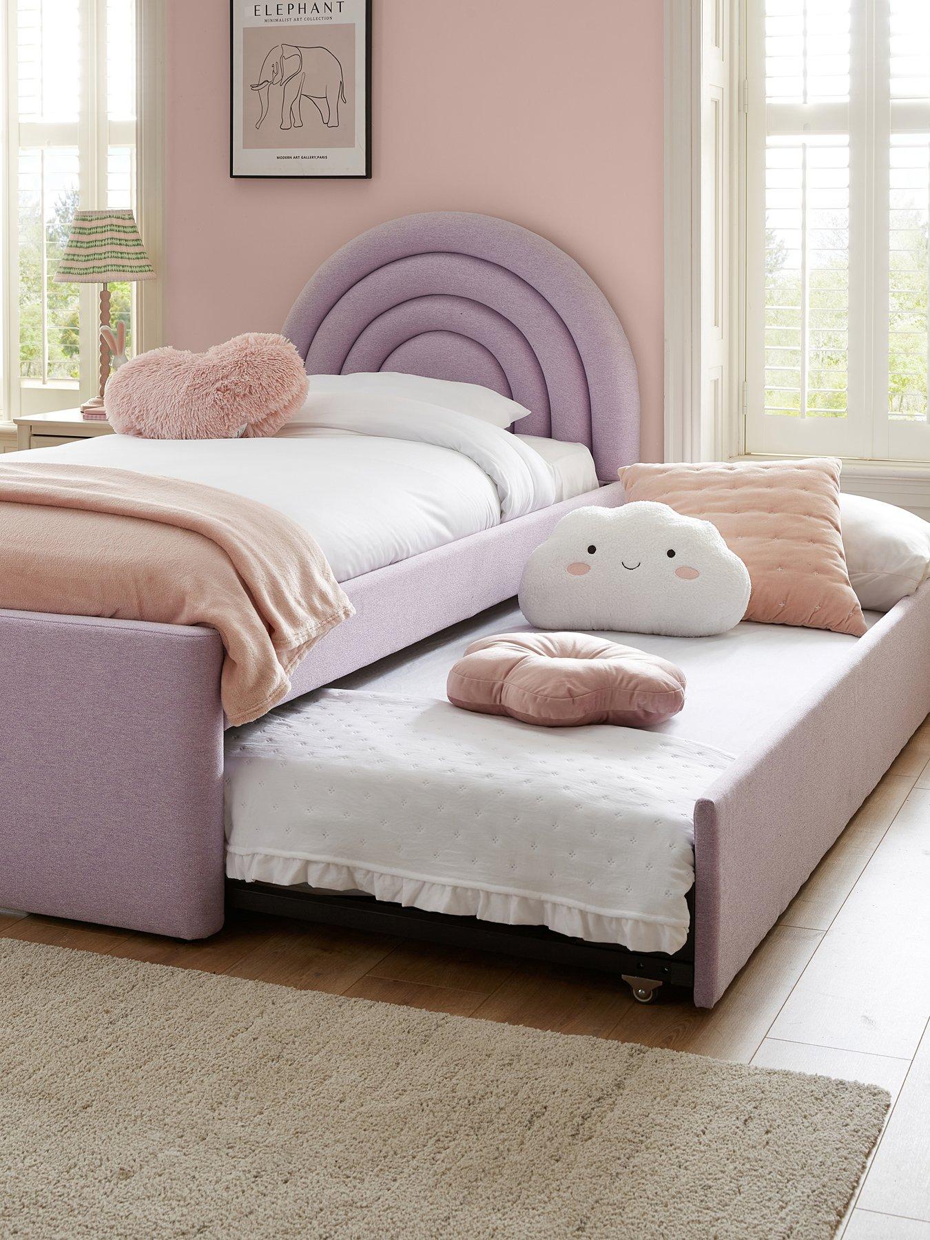 The Very Collection Rainbow Bed and Trundle with Mattress options (Buy  &  SAVE!) - Lilac