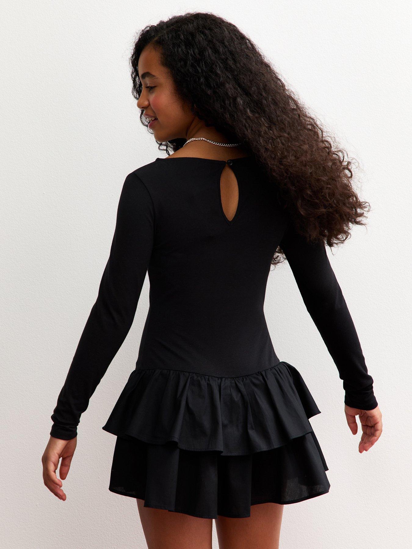 blue dress for baby girl Womens Black 80s Rara Costume Dress