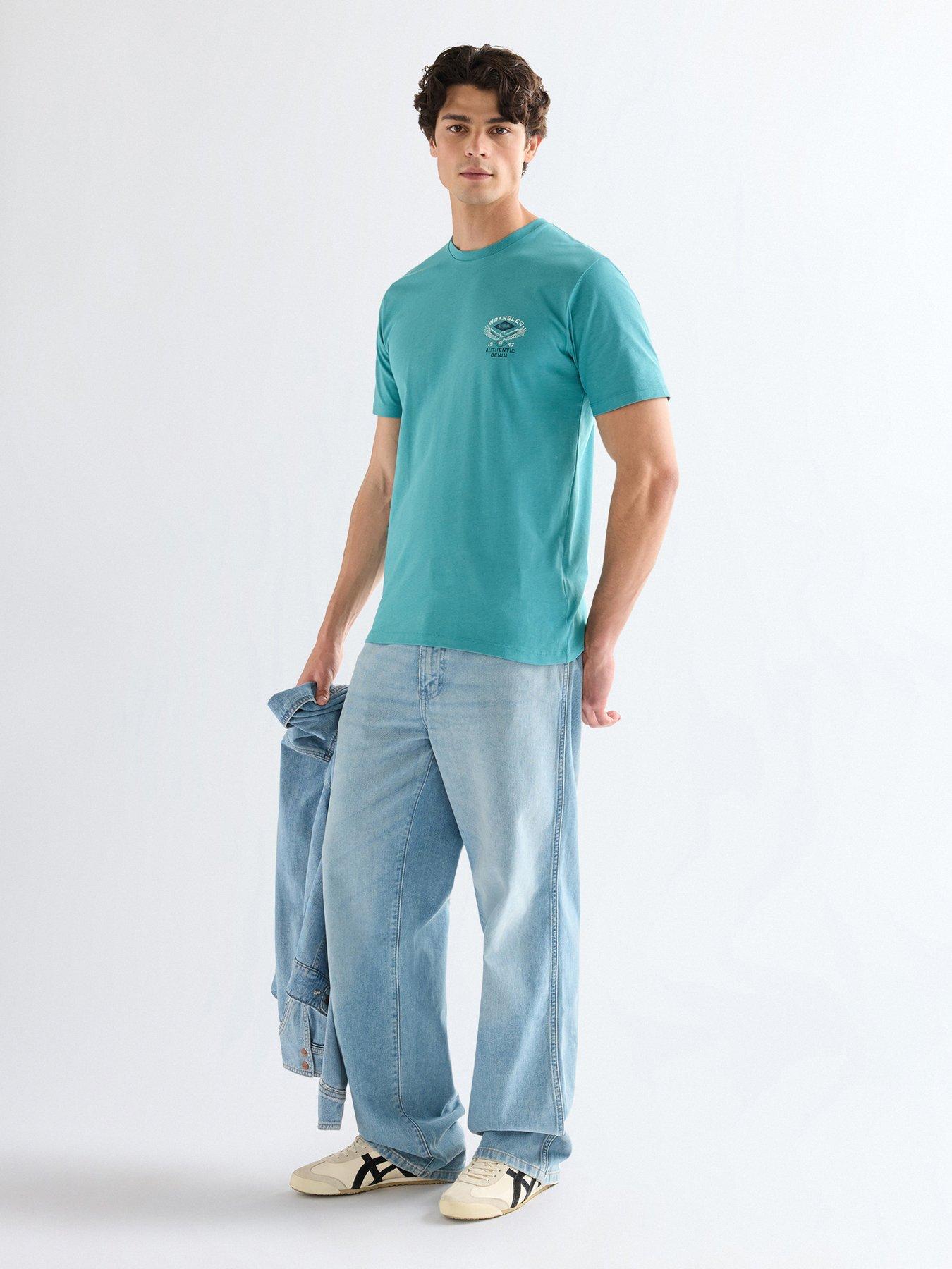 Image 3 of 5 of Wrangler Small Americana Logo T-Shirt - Blue