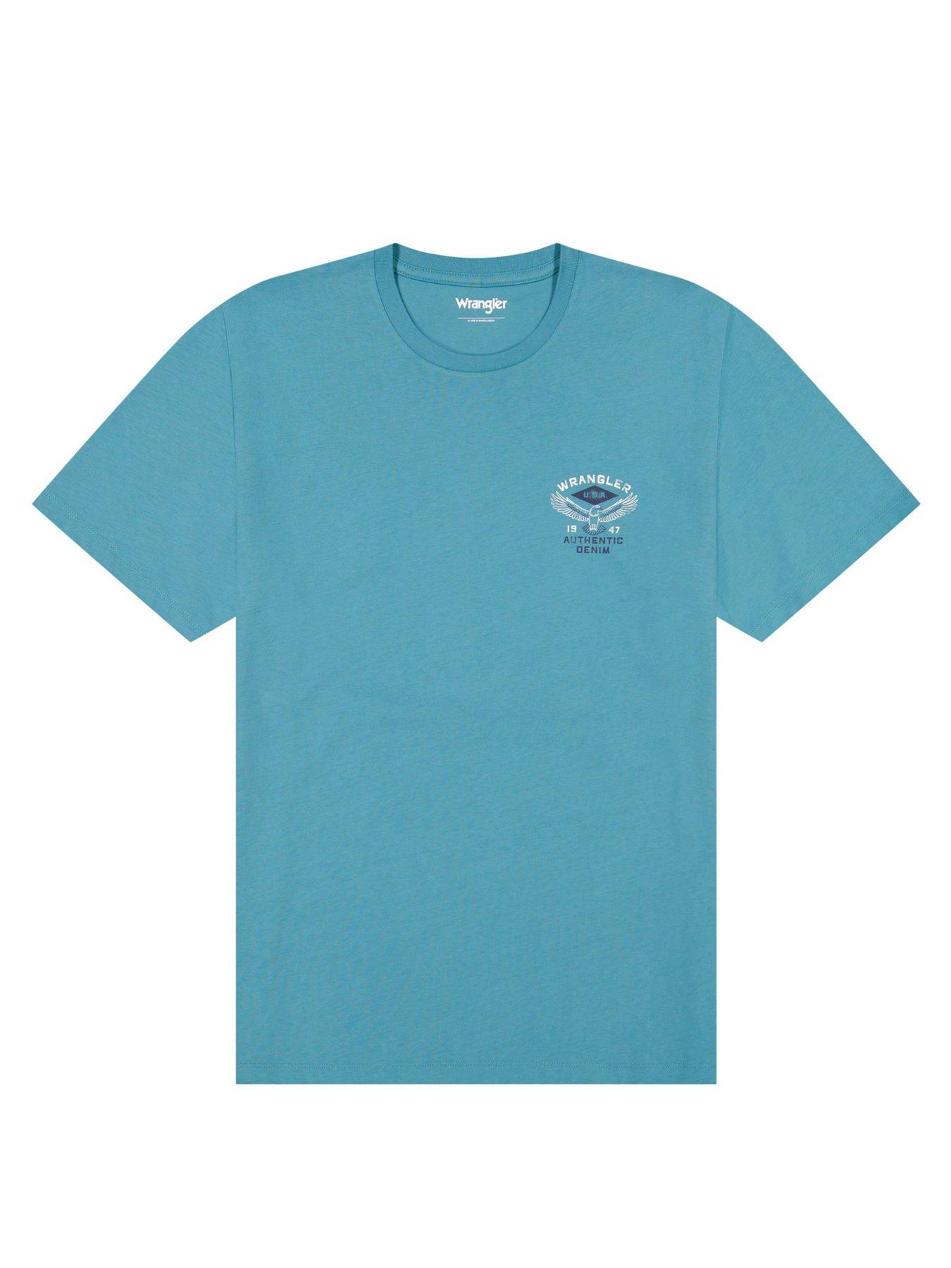 Image 5 of 5 of Wrangler Small Americana Logo T-Shirt - Blue