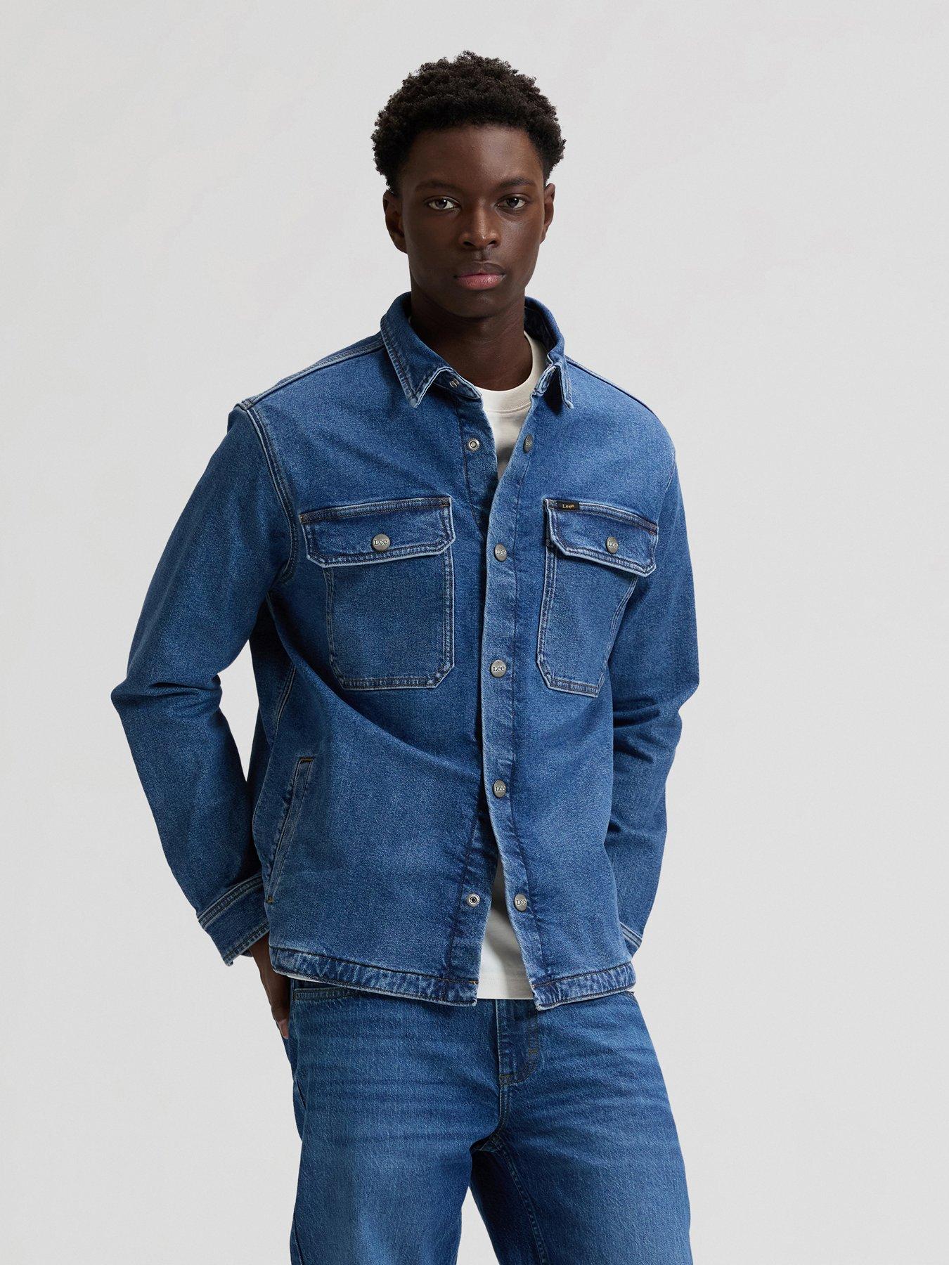 Lee 2 Pocket Relaxed Fit Denim Overshirt - Blue