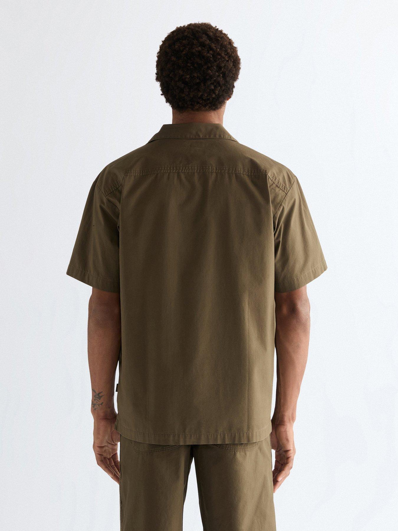 Image 2 of 5 of Wrangler Utility Short Sleeve Shirt - Khaki