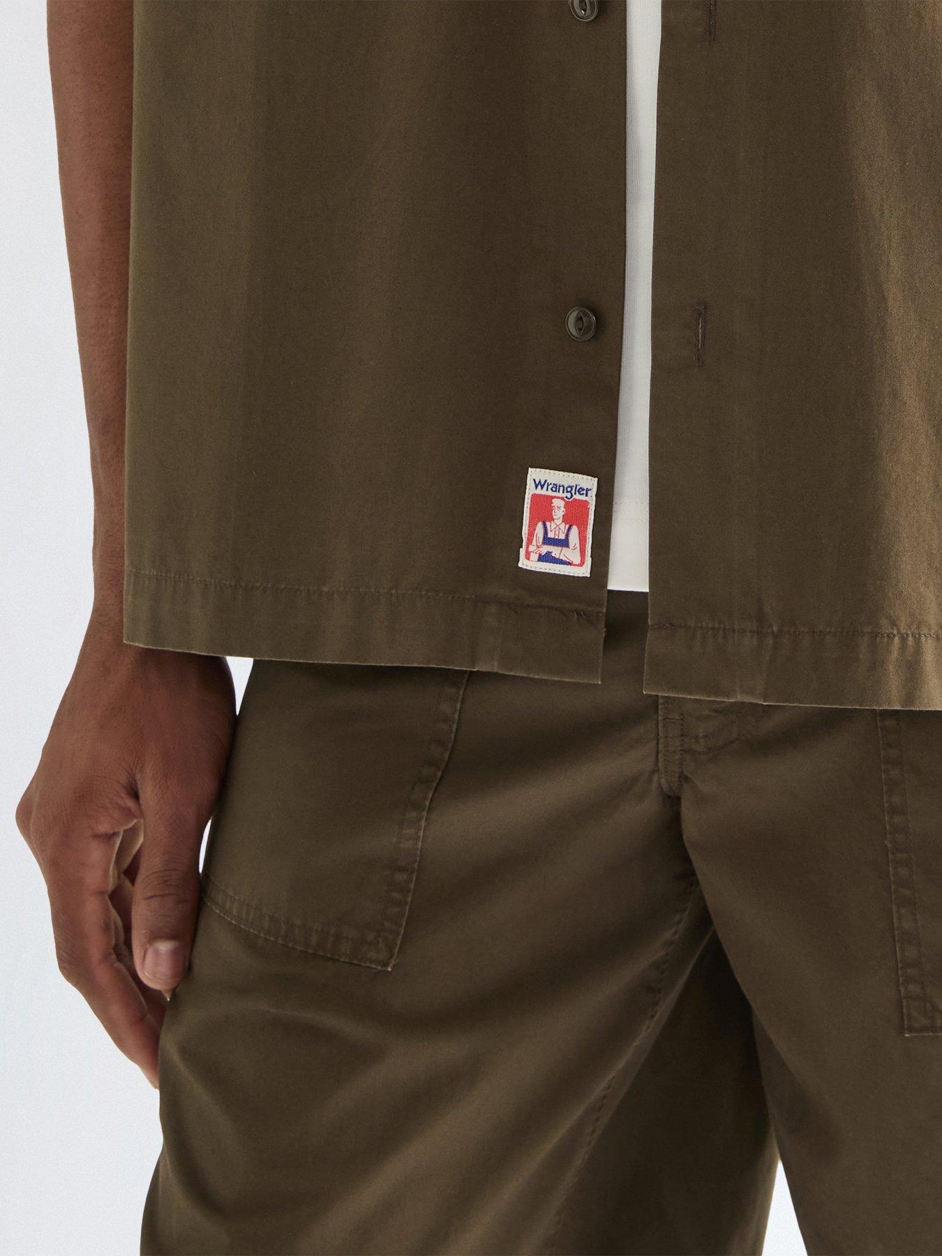 Image 5 of 5 of Wrangler Utility Short Sleeve Shirt - Khaki