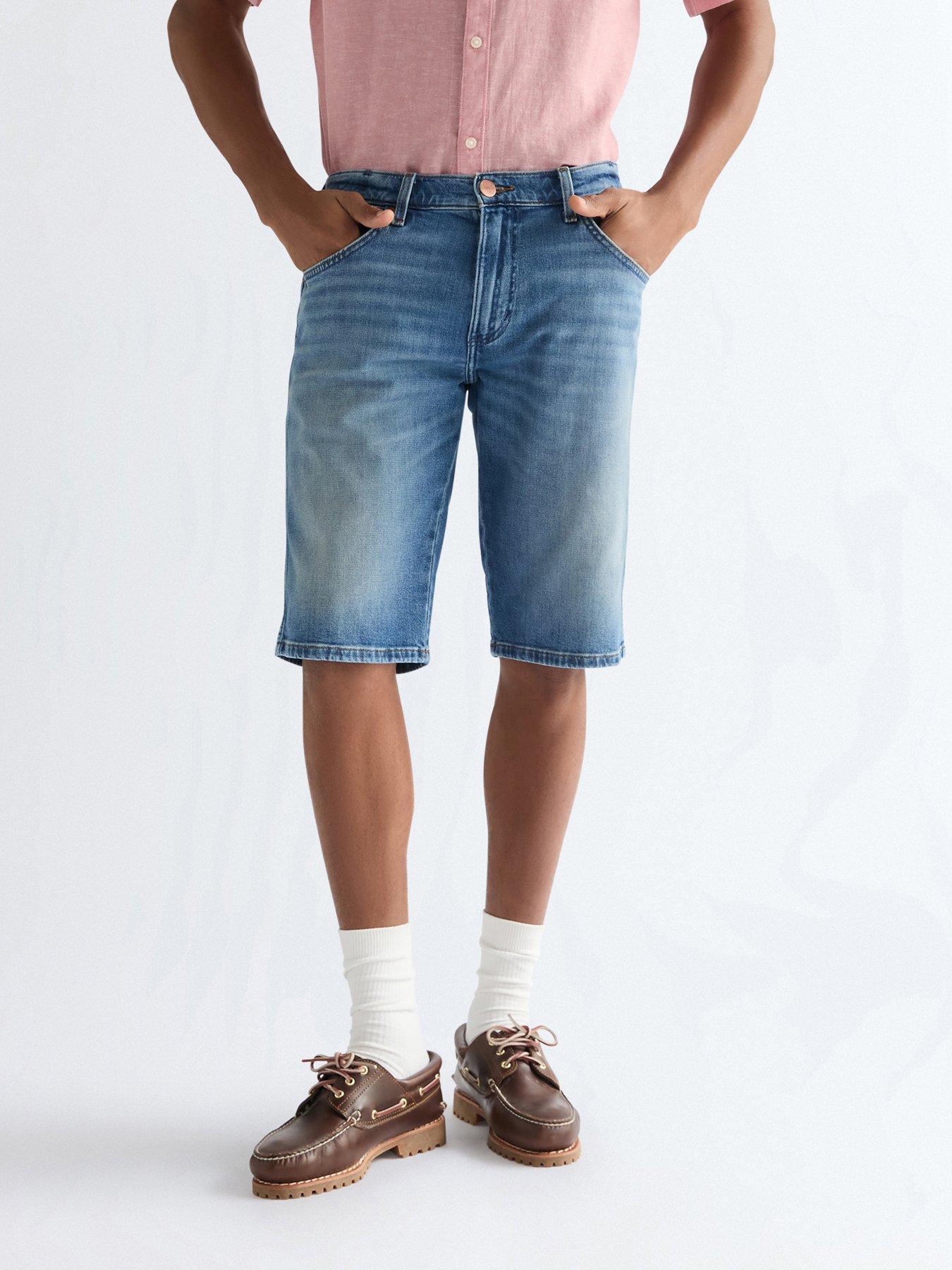 Wrangler Colton Denim Shorts, Blue, Size 40, Men
