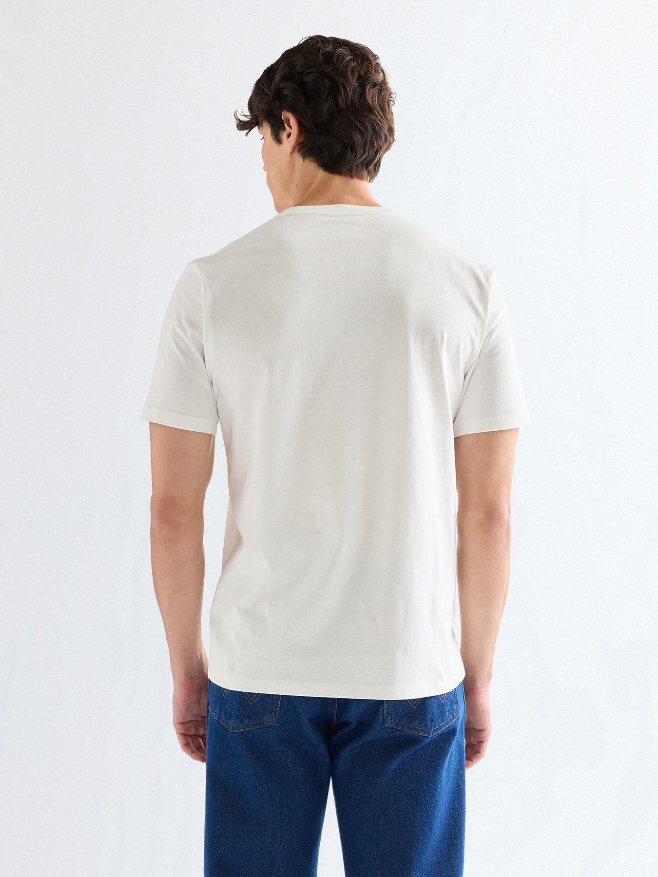 Image 2 of 5 of Wrangler Embroidered T-Shirt - Off White