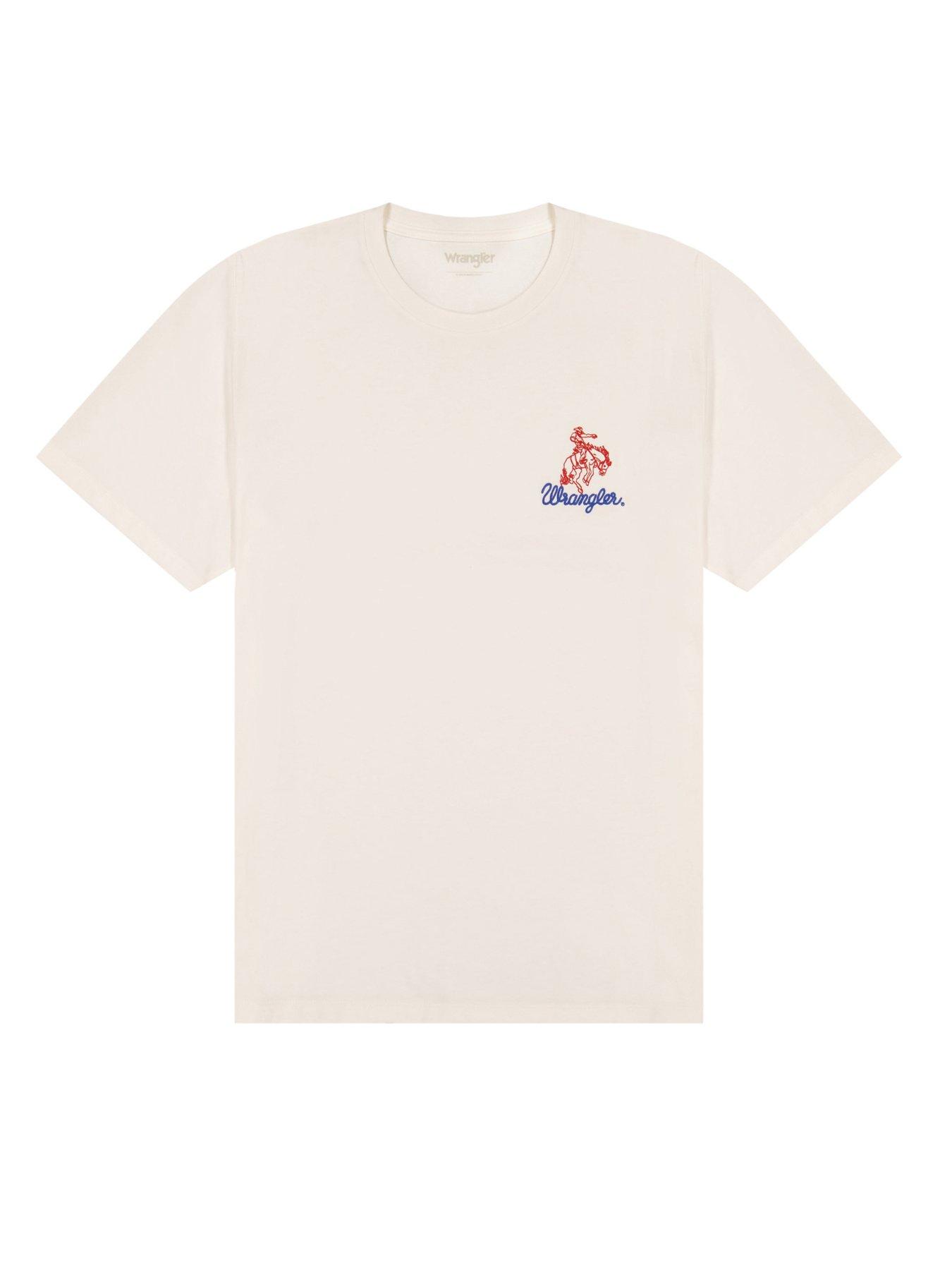 Image 5 of 5 of Wrangler Embroidered T-Shirt - Off White