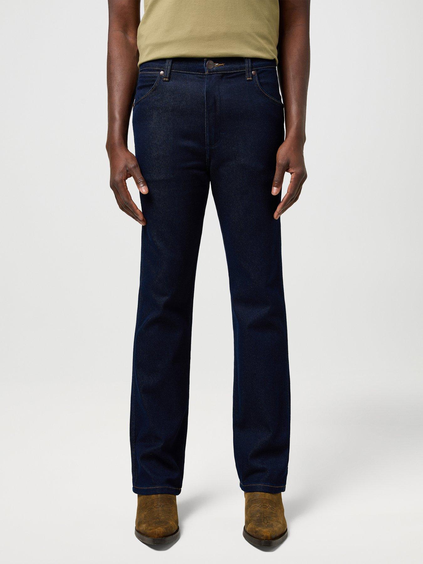 Wrangler Wrancher Regular Bootcut Jeans - Dark Blue