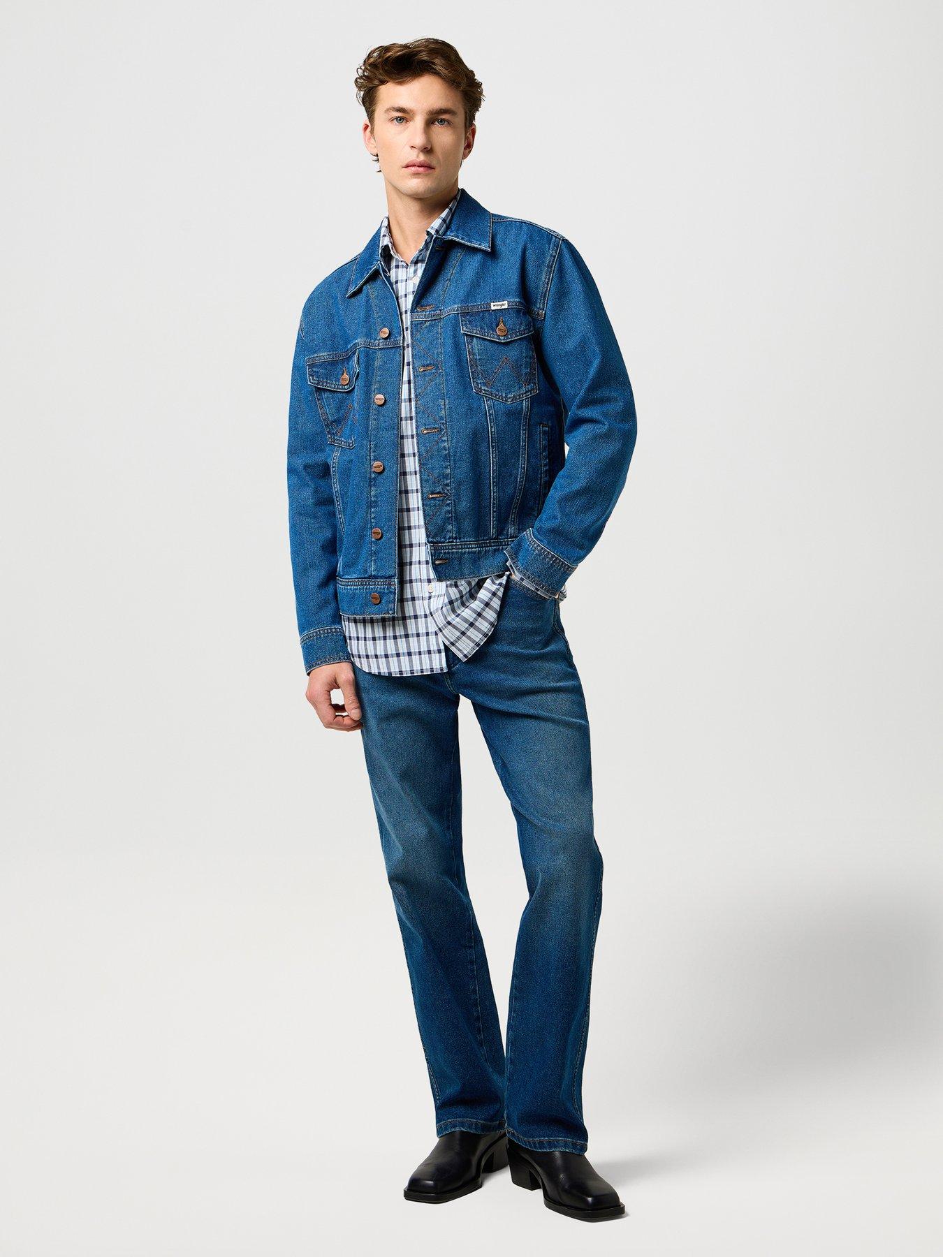 Image 3 of 5 of Wrangler Wrangler Wrancher Regular Bootcut Jeans - Blue