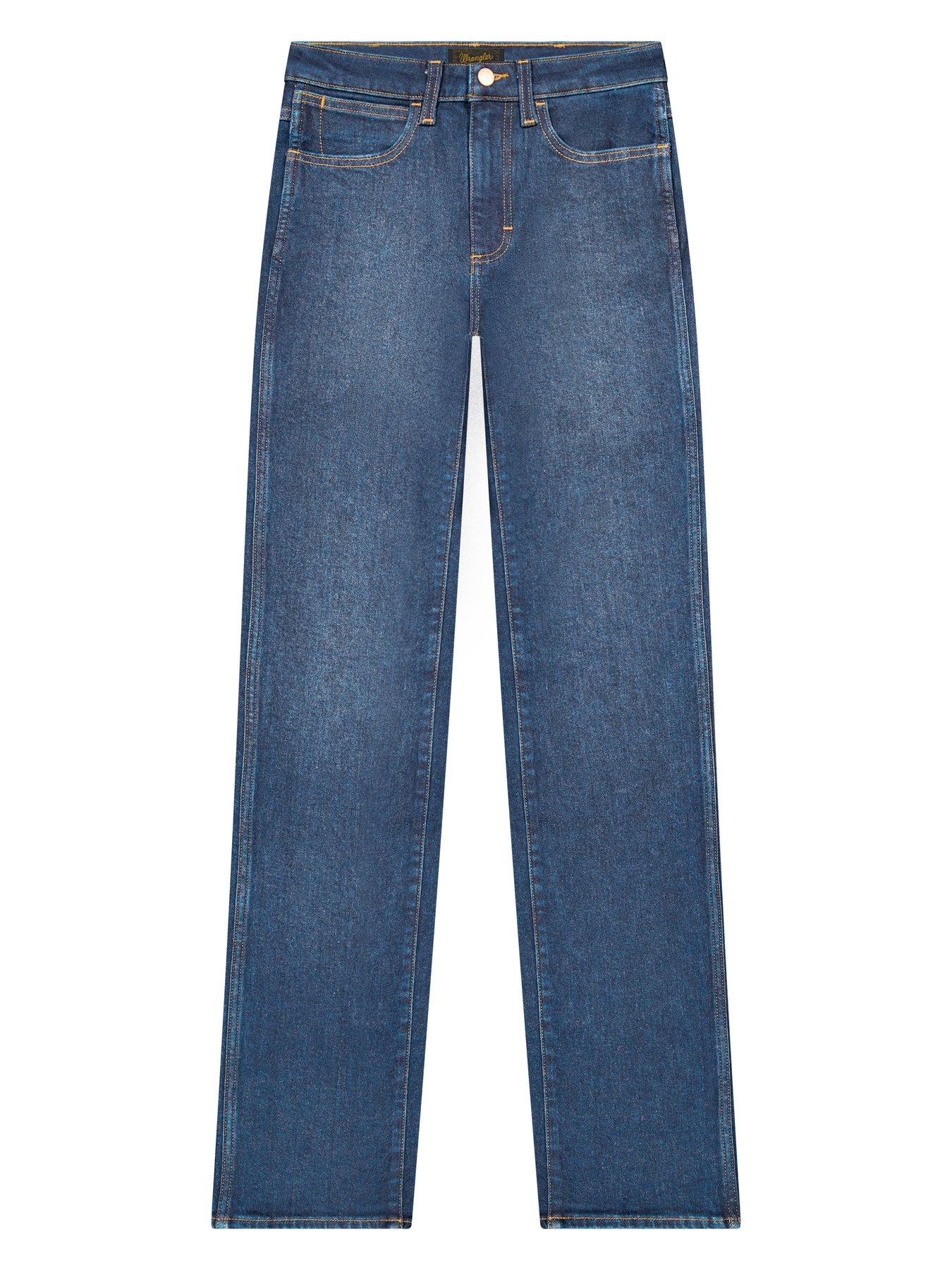 Image 5 of 5 of Wrangler Wrangler Wrancher Regular Bootcut Jeans - Blue