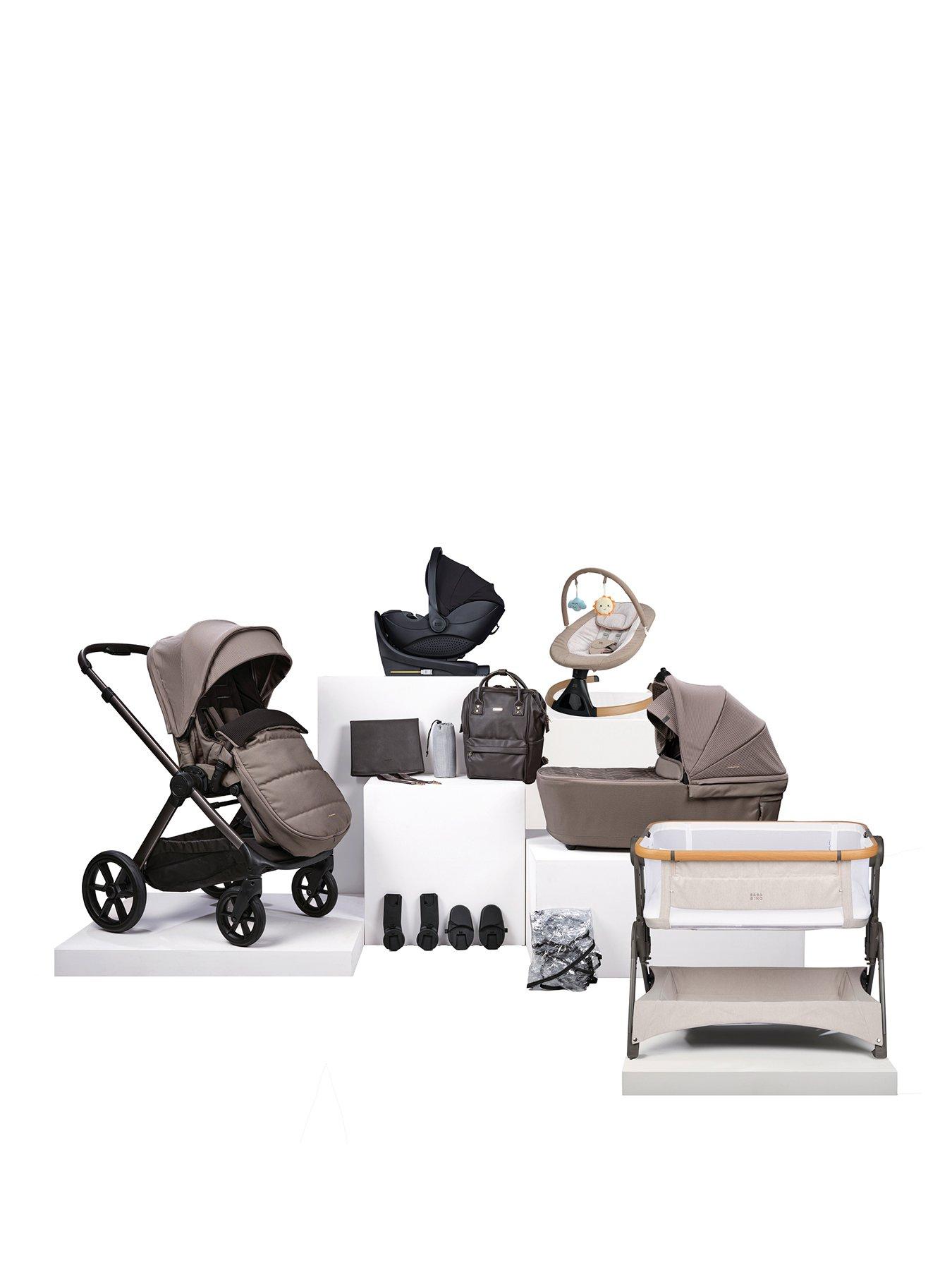 BabaBing! 16 Piece Raffi MKII Travel  &  Home Bundle with Spin Car Seat  &  Isofix Base - Mink