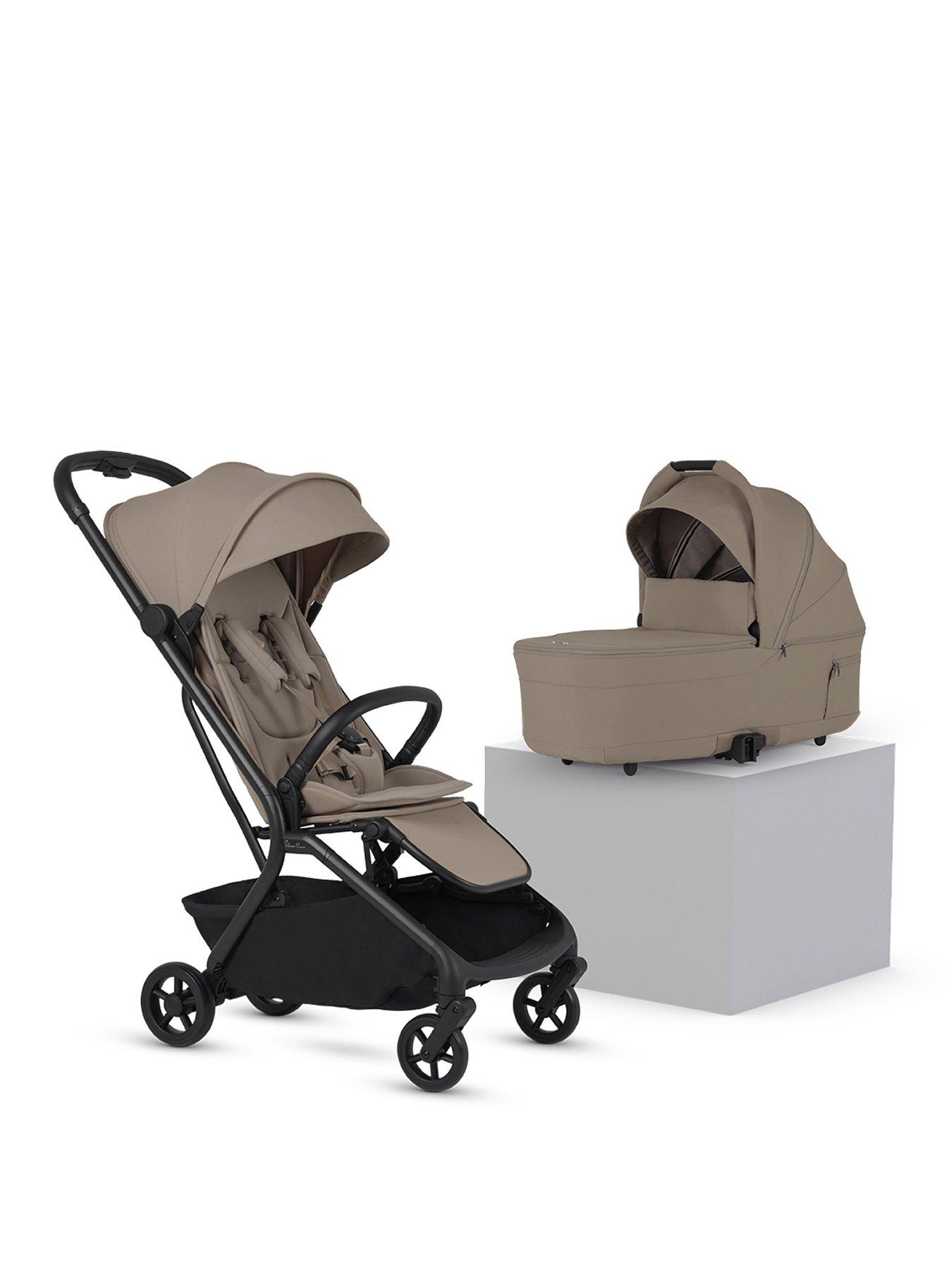 Image 1 of 8 of Silver Cross Nia Compact Travel Stroller with Carry cot - Champagne