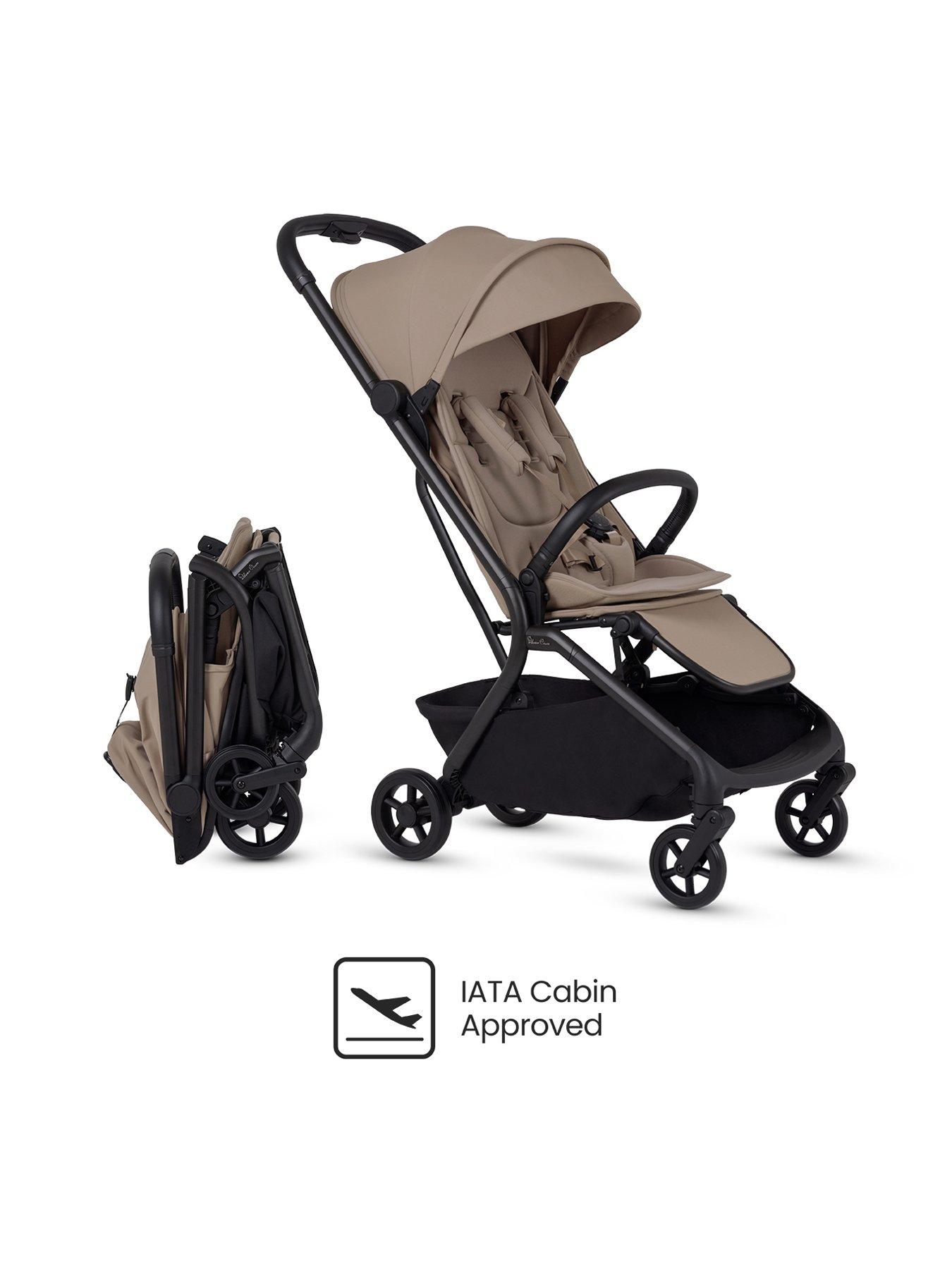 Image 4 of 8 of Silver Cross Nia Compact Travel Stroller with Carry cot - Champagne
