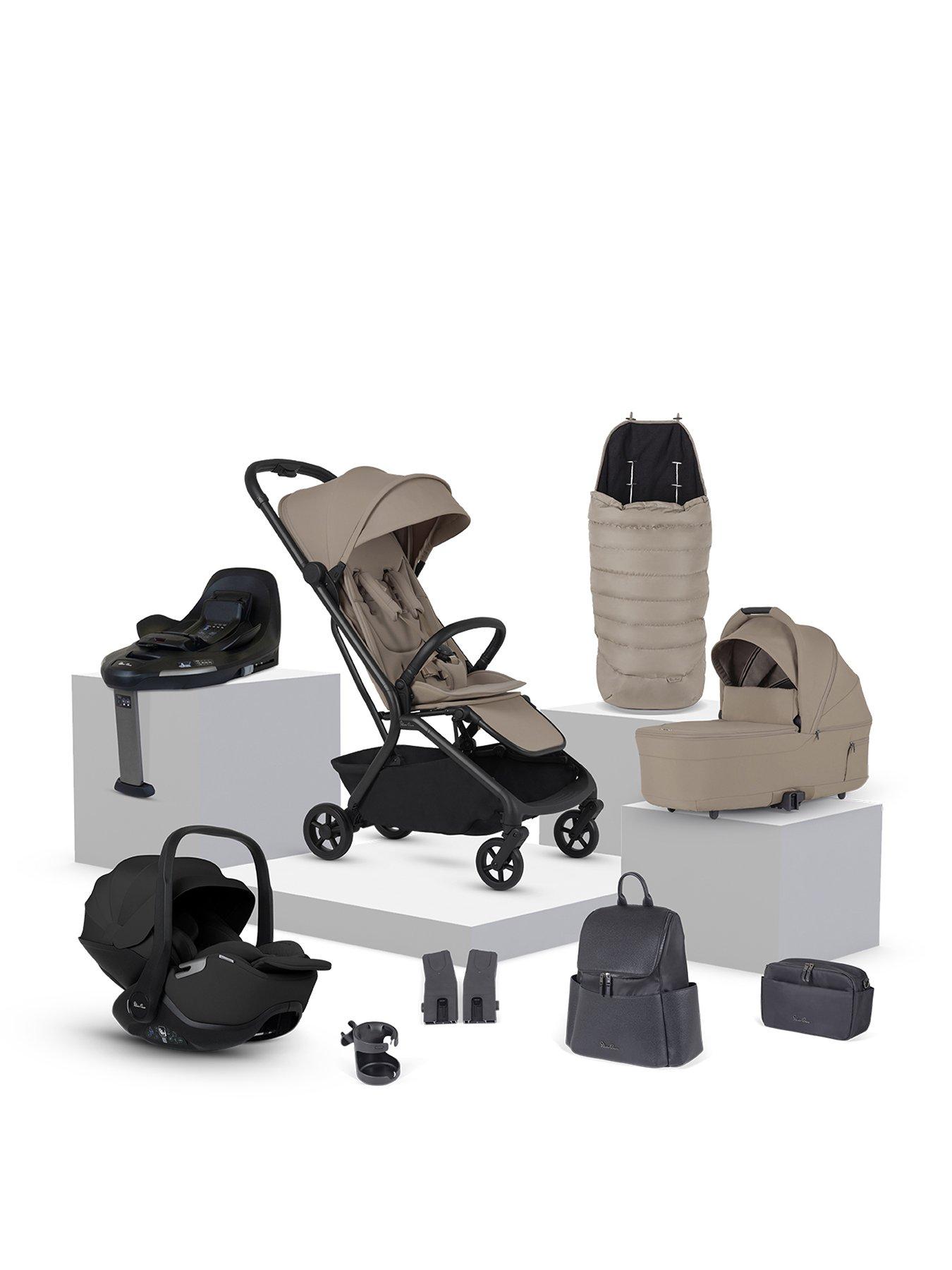Silver Cross Nia Compact Travel System with Accessories  - Champagne