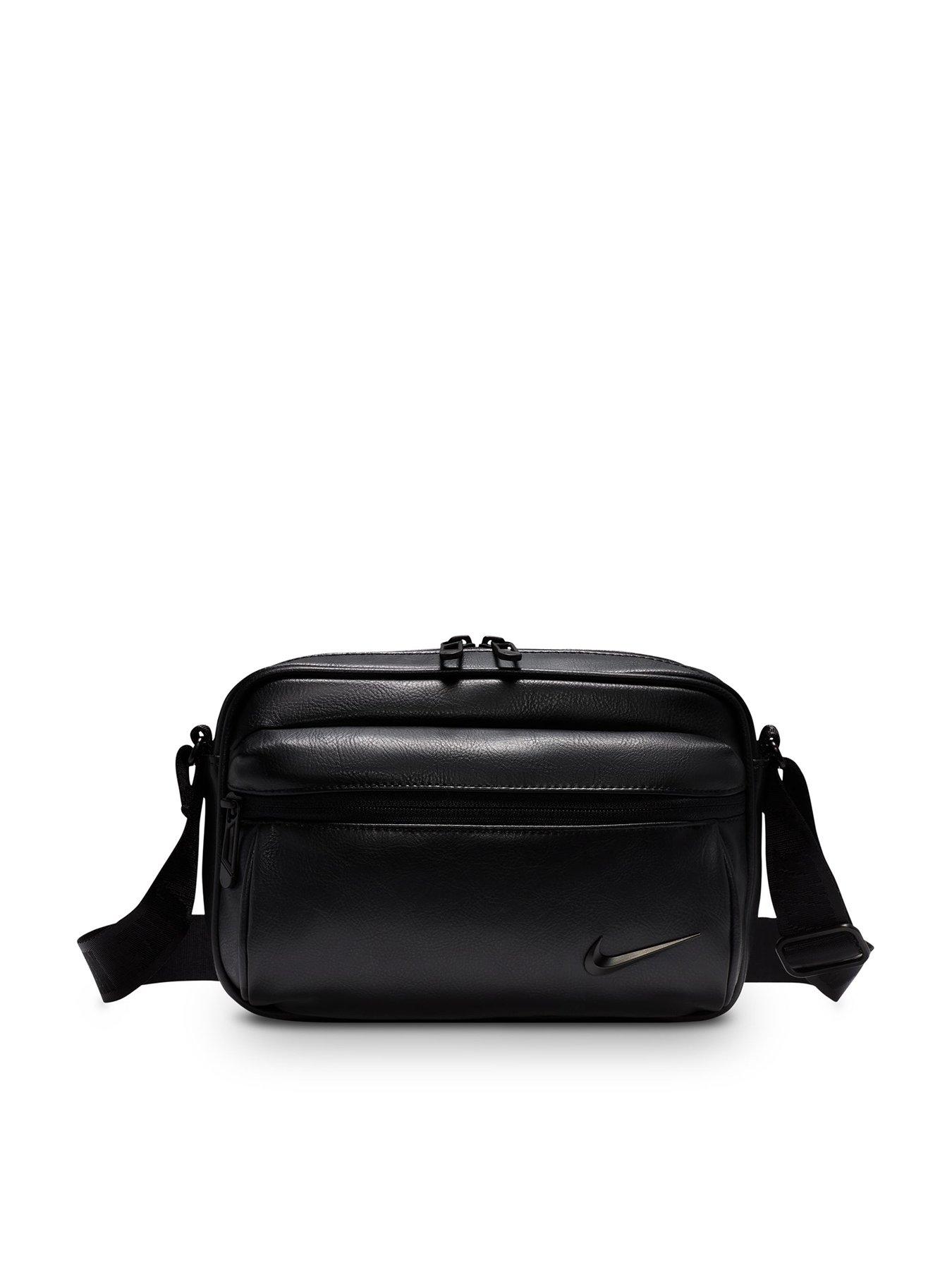 Nike Unisex Heritage Premium Crossbody Bag 3L, Black/Black/Sm Blk Elctrdep, Men
