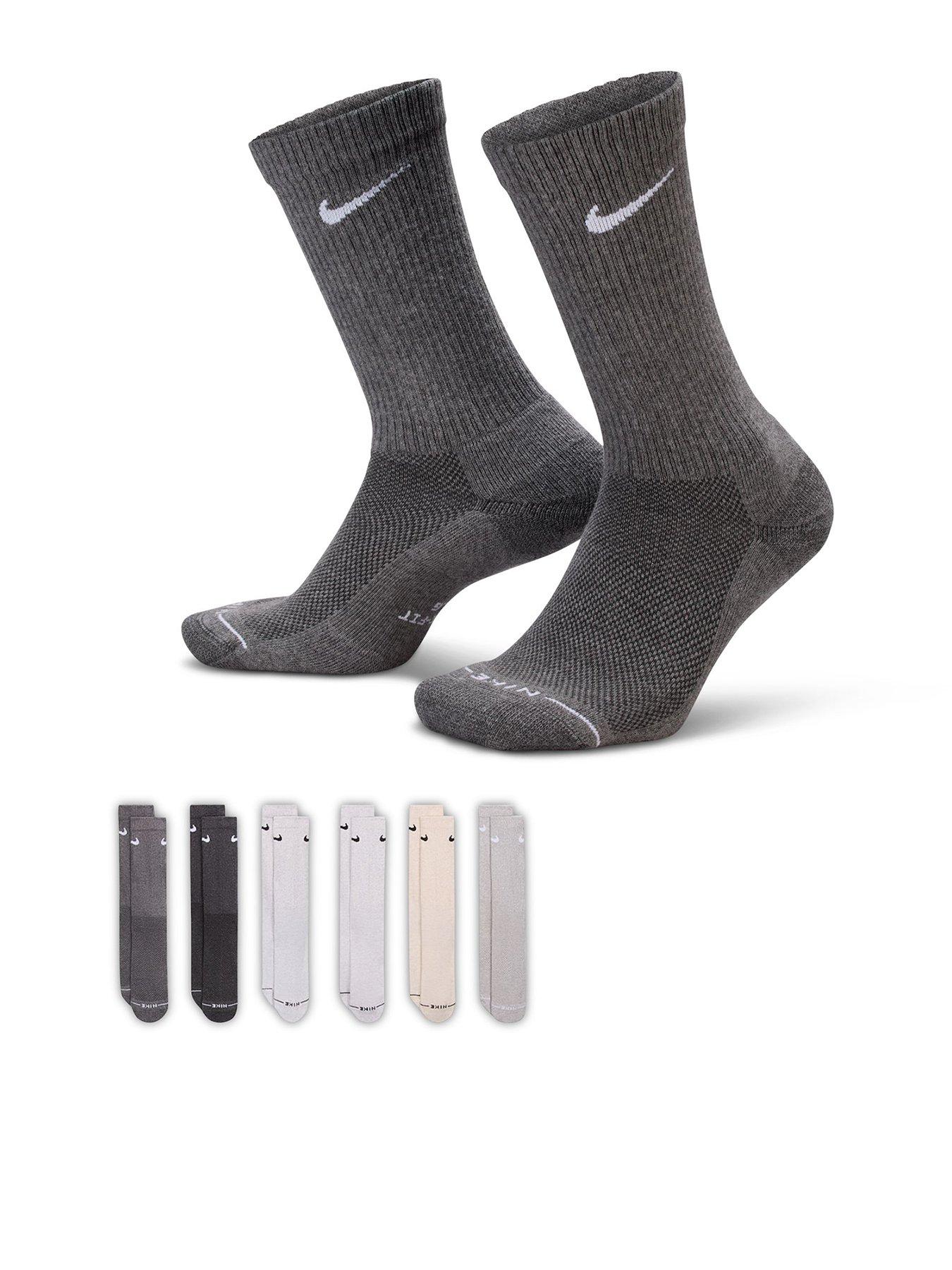 Nike Unisex Everyday Elevated Crew Socks 6 Pack