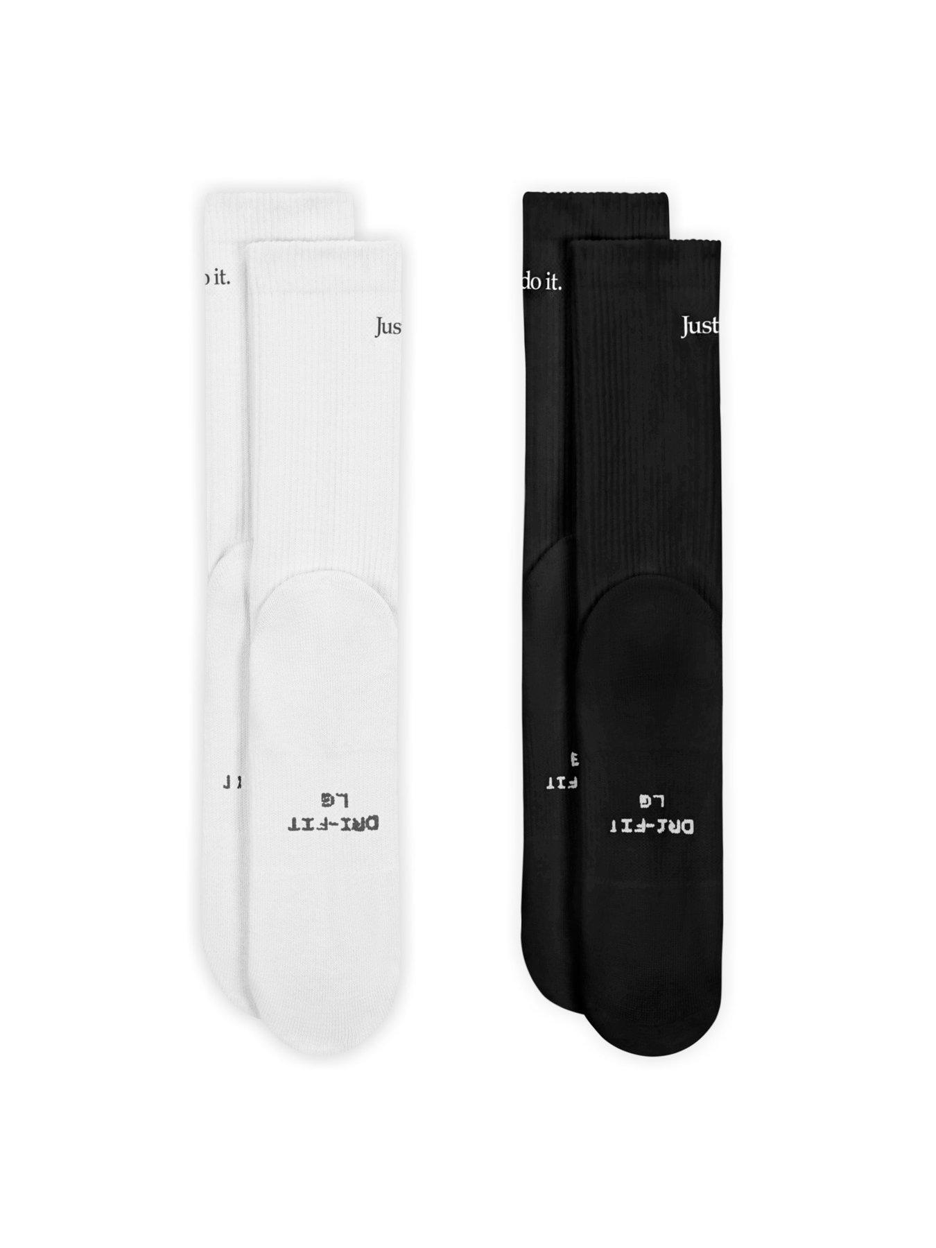 Image 3 of 4 of Nike Unisex Everyday Elevated Just Do It Crew Socks 2 Pack - Multi