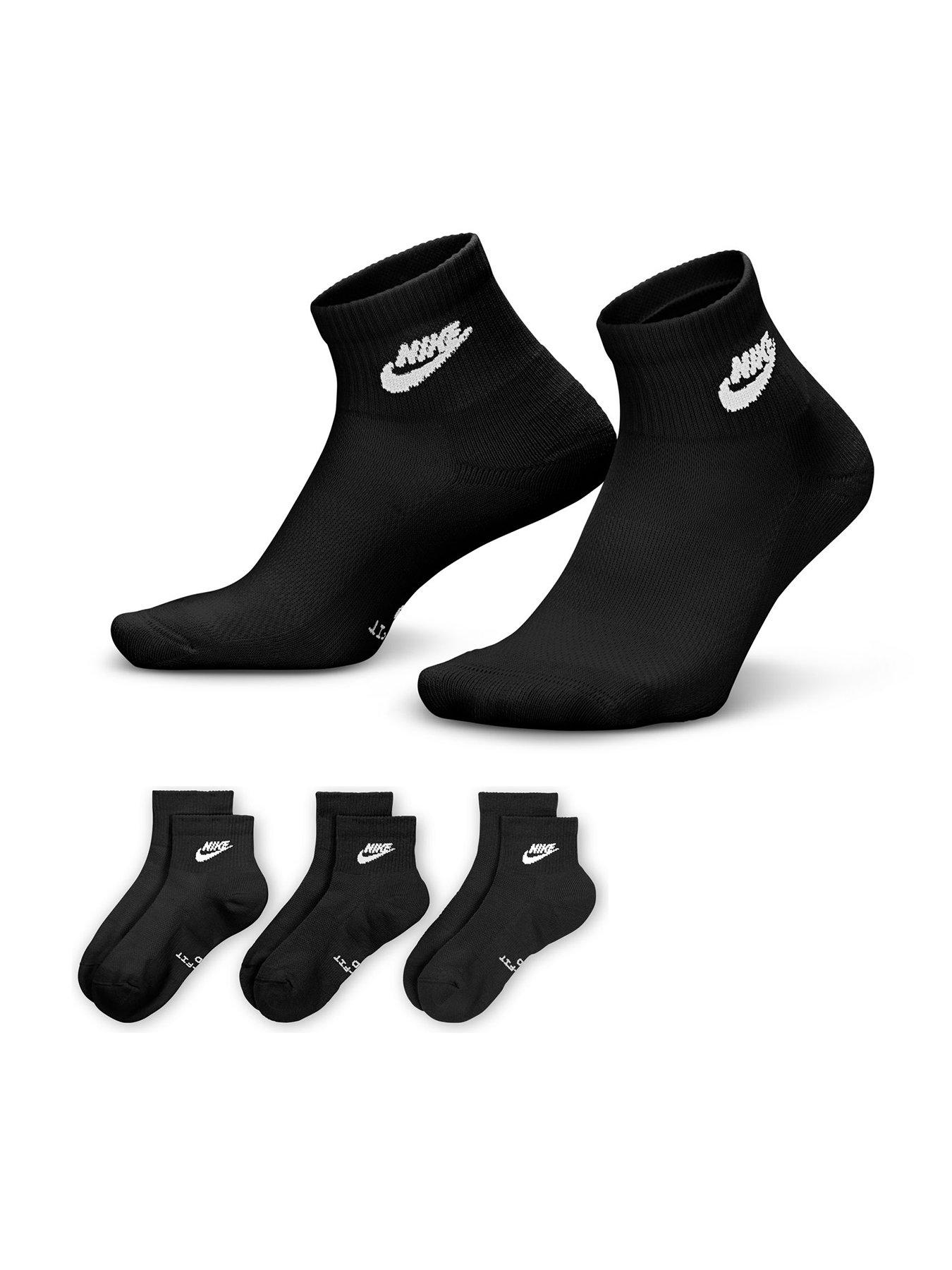 Image 1 of 4 of Nike Unisex Everyday Elevated Futura Ankle Socks 3 Pack - Multi